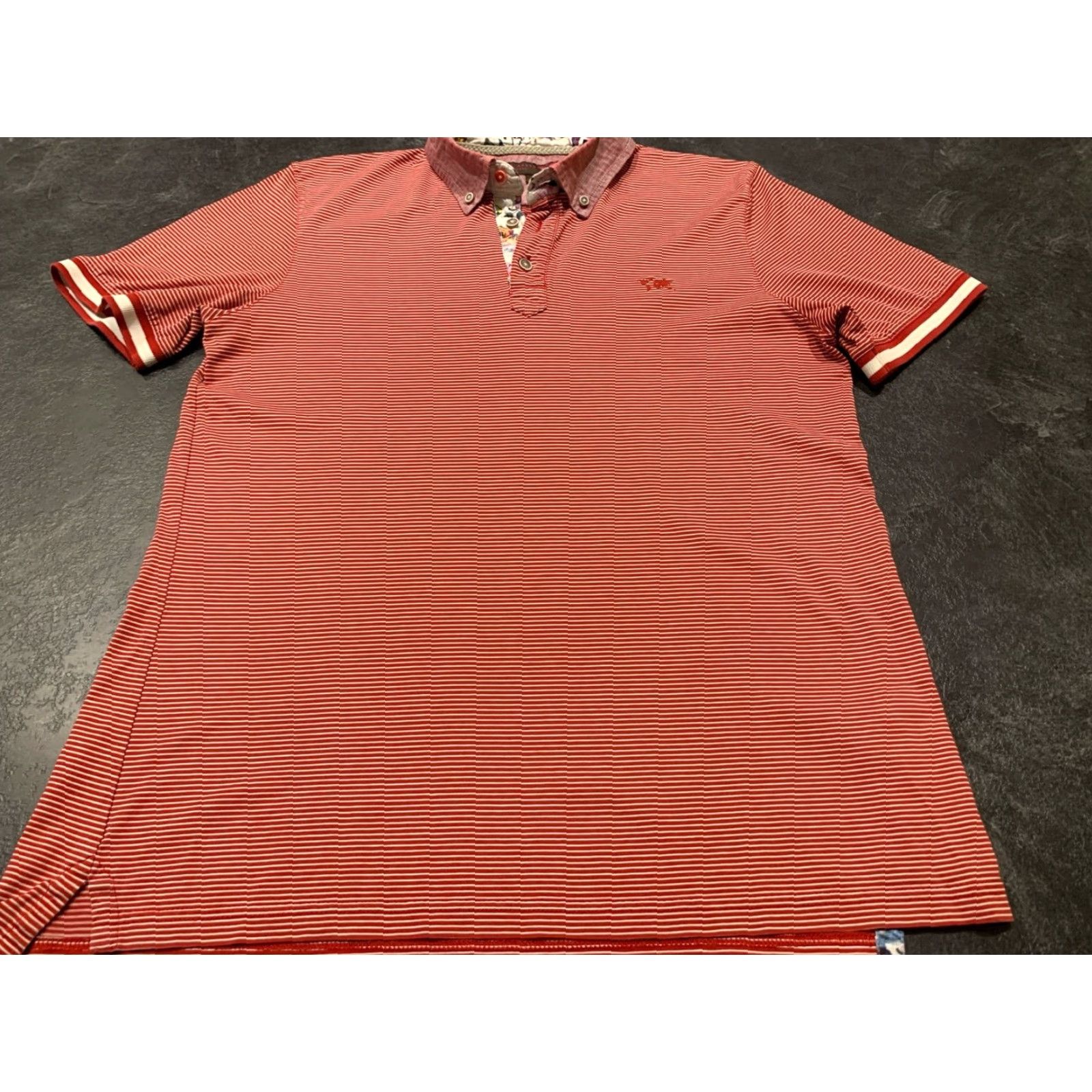 Ted Baker Ted Baker Polo Shirt Men Size 4 Short Sleeve Multicolor Preppy Embroidered Sports Size US S / EU 44-46 / 1 - 2 Thumbnail