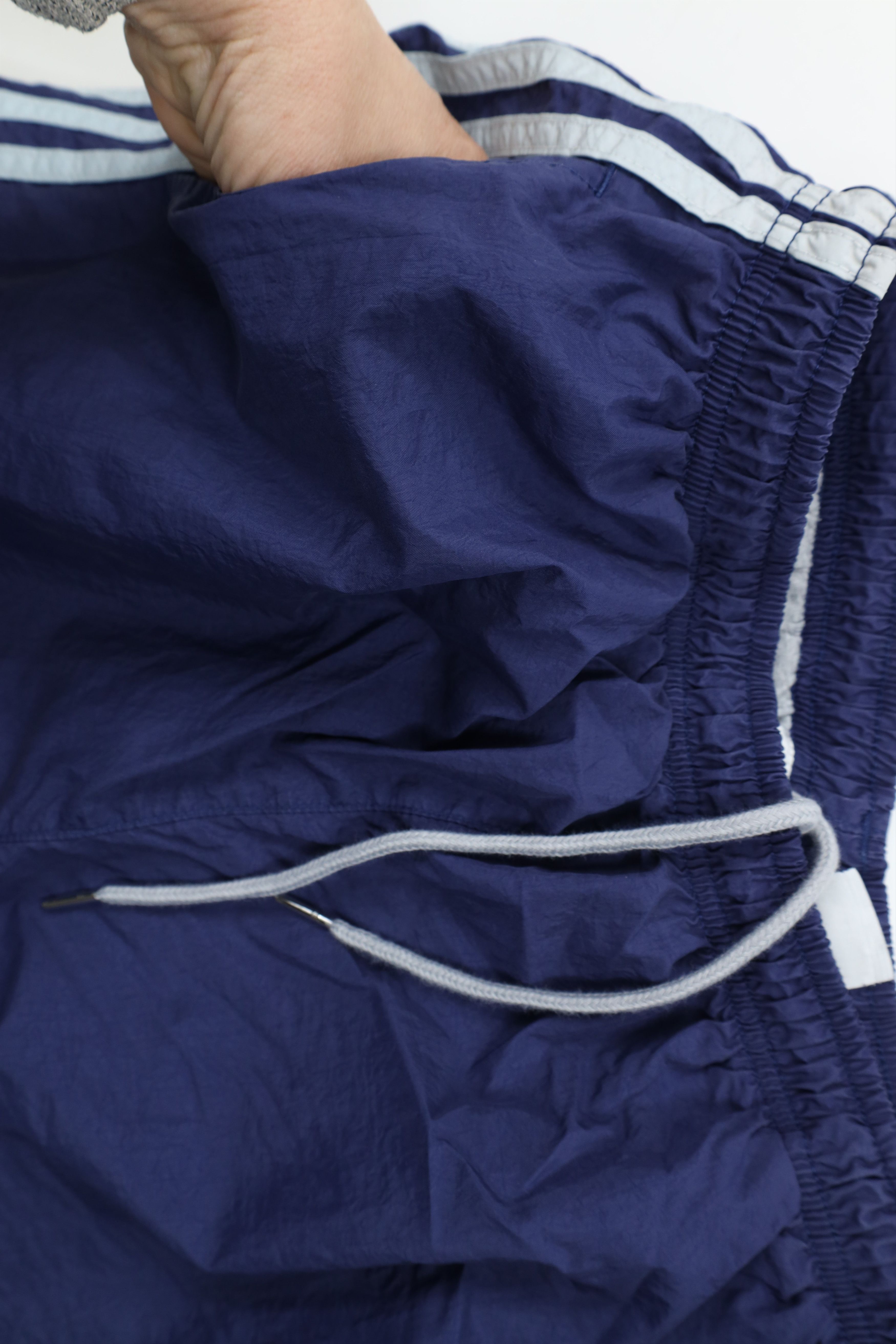 Adidas × Vintage Vintage 90s Adidas Cuffed Nylon Windbreaker Joggers Pants Size US 36 / EU 52 - 7 Thumbnail