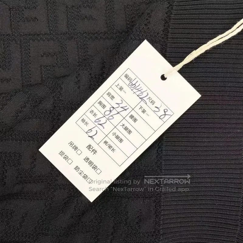 Fendi Fendi Black Cotton Knit Sweater for Women . Size XXS / US 00 / IT 34 - 7 Thumbnail
