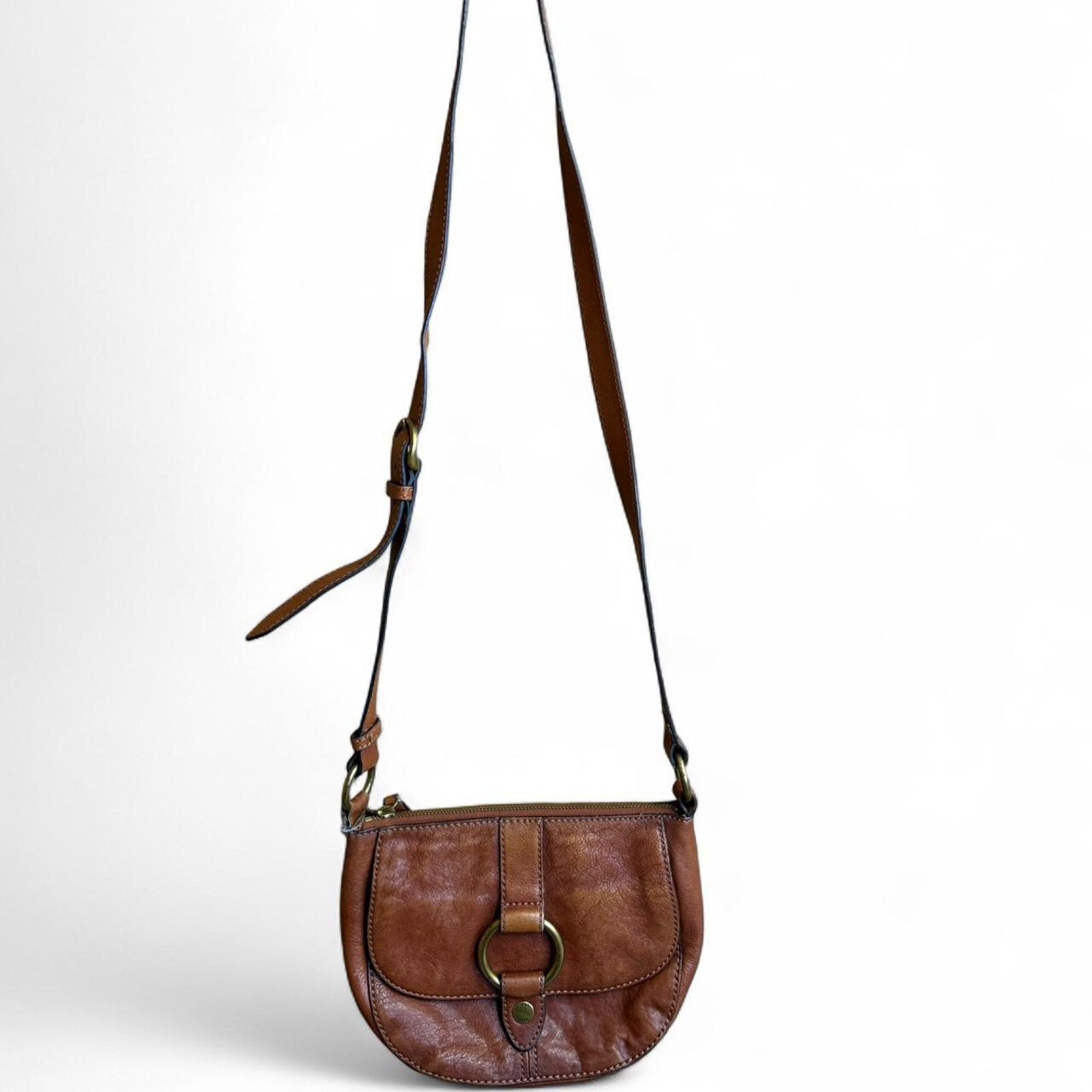 Frye Frye Ilana Harness Leather Small Saddle Crossbody Bag Size ONE SIZE - 2 Thumbnail