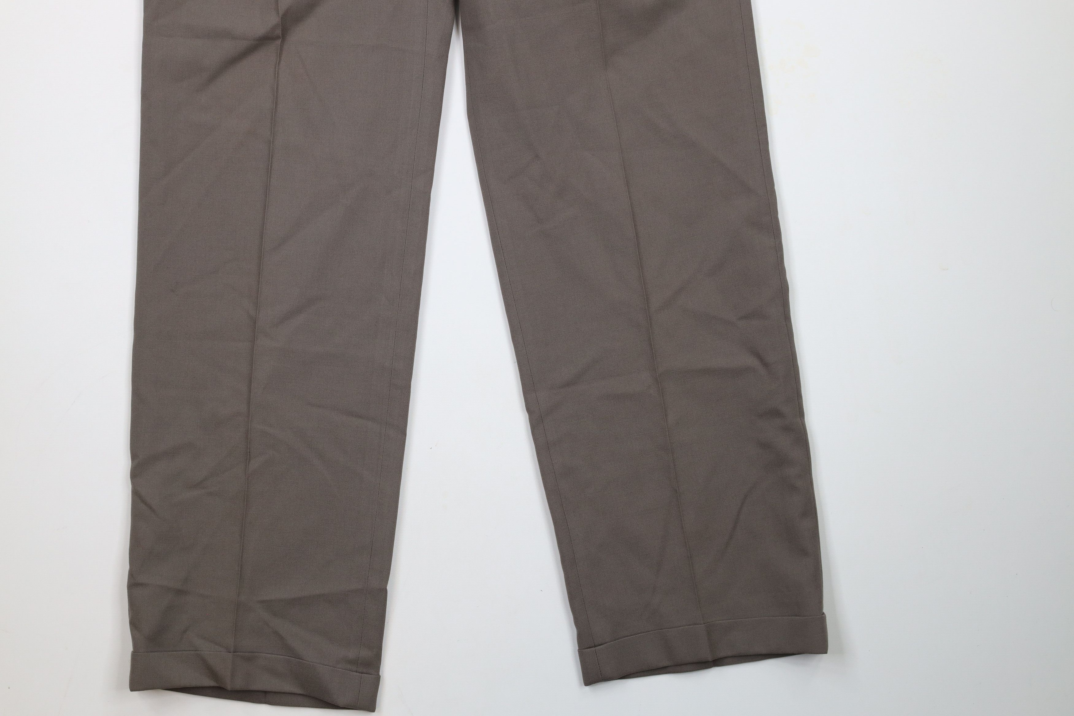 Vintage Vintage 70s Streetwear Worsted Wool Wide Leg Pants USA Size US 30 / EU 46 - 4 Thumbnail
