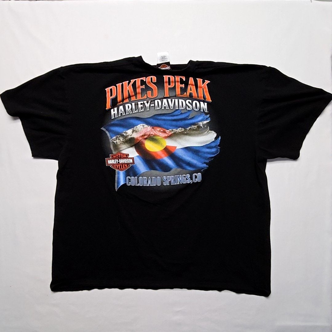 Harley Davidson Harley Davidson Pikes Peak Black Colorado Springs 2XL Tee Size US XXL / EU 58 / 5 - 1 Thumbnail