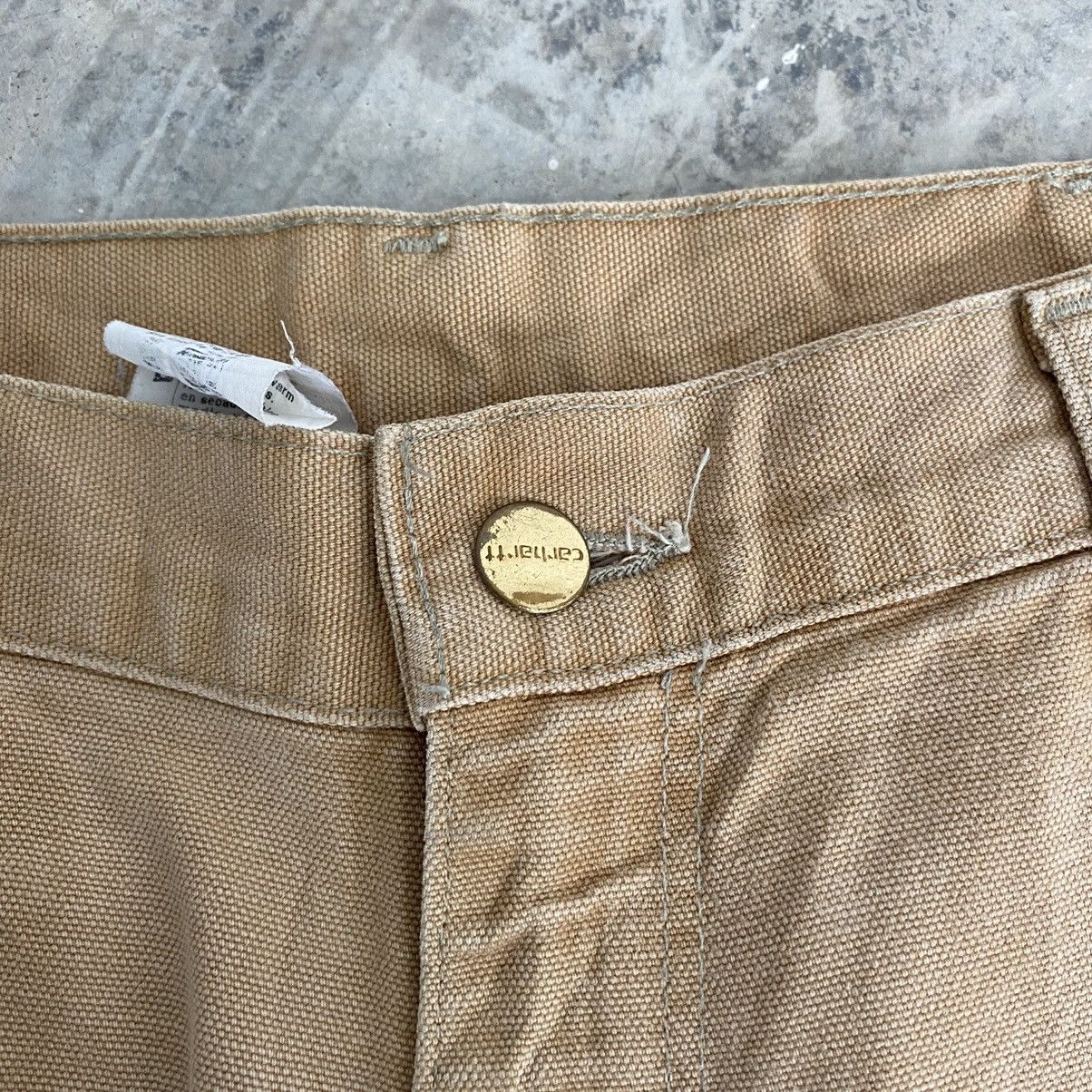 Carhartt VTG Carhartt Double Knee Faded Tan Dirty Carpenter Pants Size US 33 - 8 Thumbnail