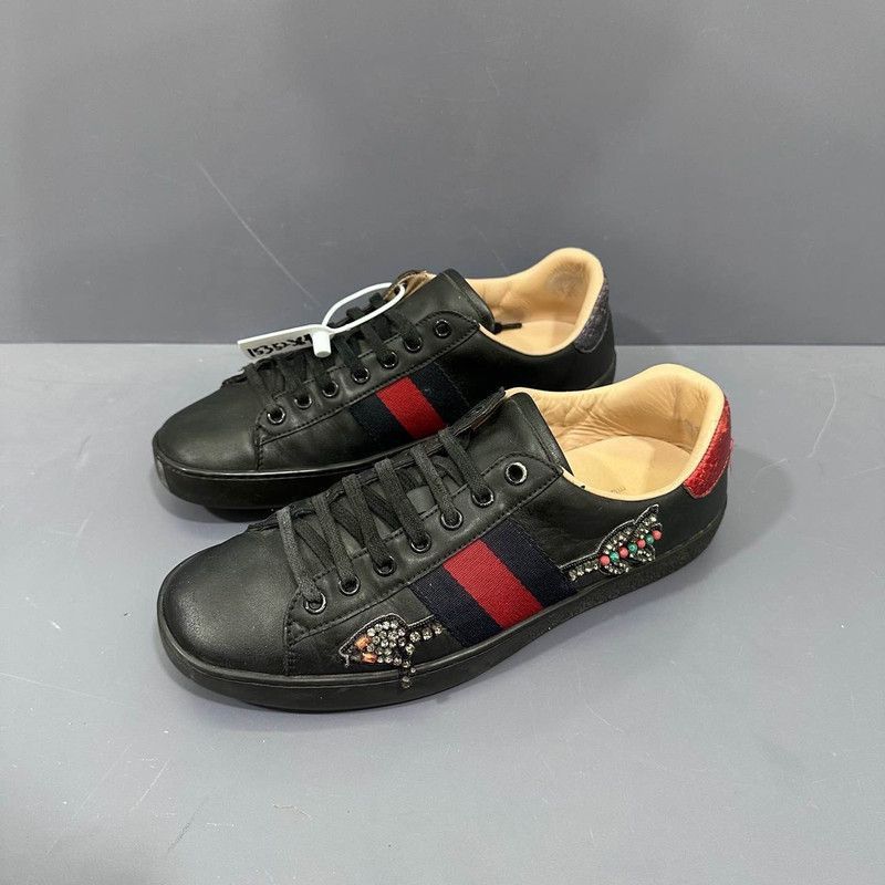 Gucci Gucci Black Fashion Sneakers with Embellishments Size US 6.5 / EU 39-40 - 1 Thumbnail