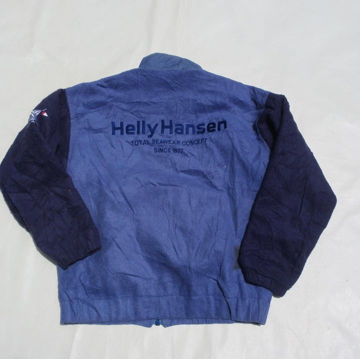 Helly Hansen × Vintage vintage Helly hansen great polar fleece navy blue jacket out Size US M / EU 48-50 / 2 - 3 Thumbnail