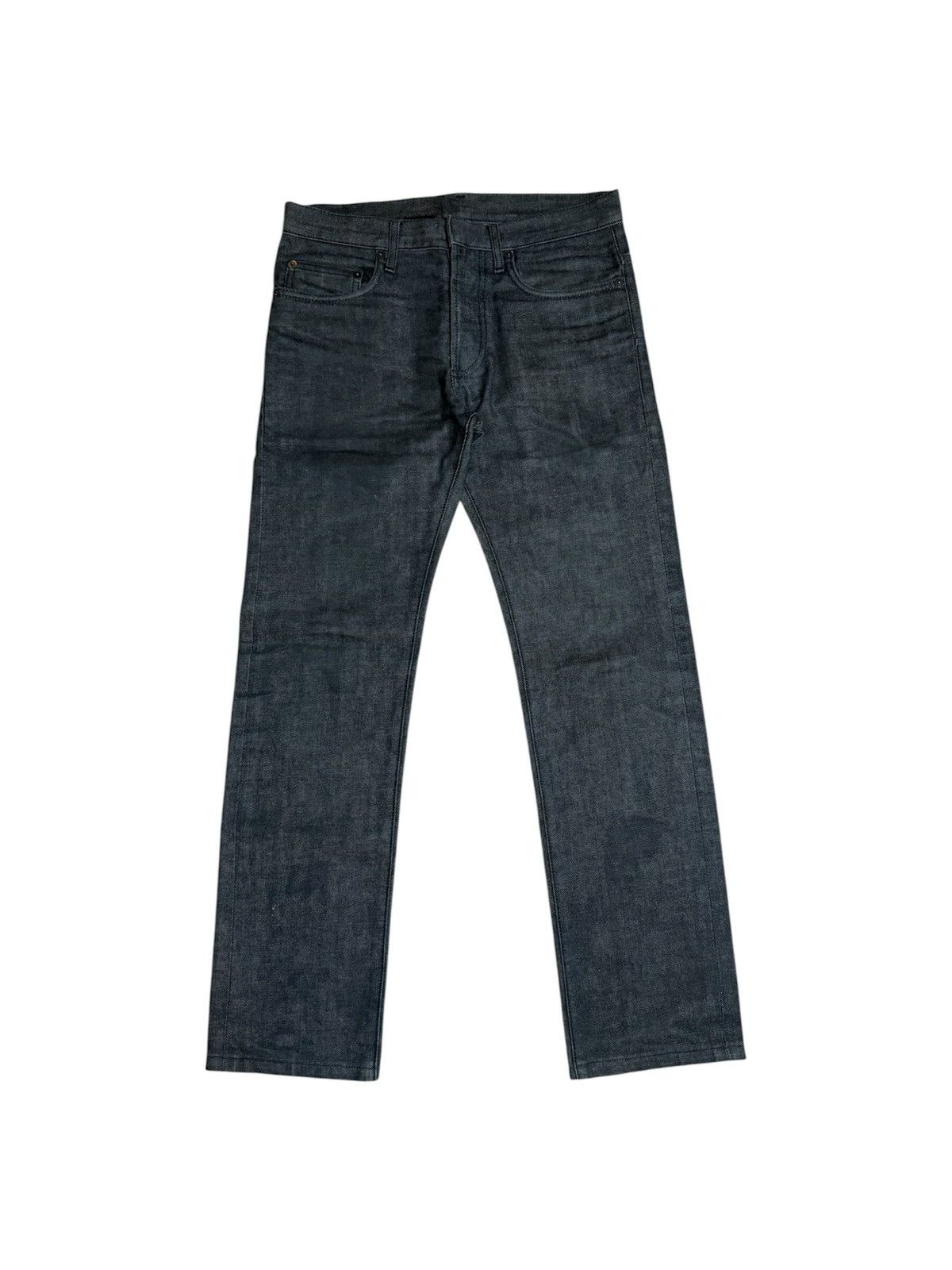 パンツ Dior homme denim 26 07SS hedi slimane Dior Homme Gray Waxed Jeans Made in Italy Hedi Slimane Era