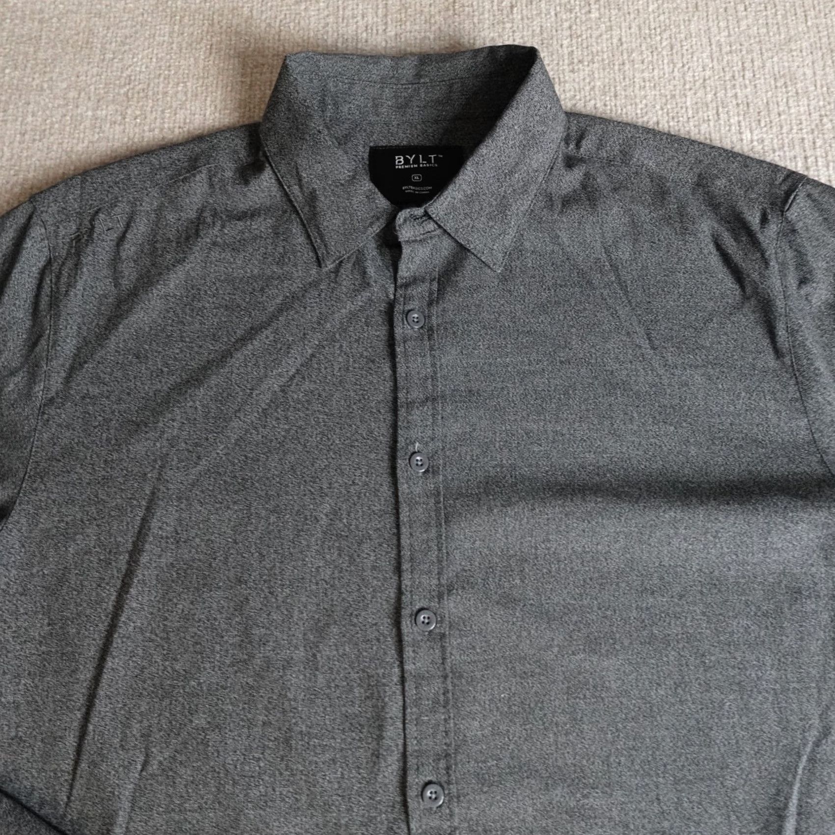 Vintage Bylt Shirt XL Gray Vista Long Sleeve Button-Up Mens Regular Pocketed Casual Size US XL / EU 56 / 4 - 2 Thumbnail