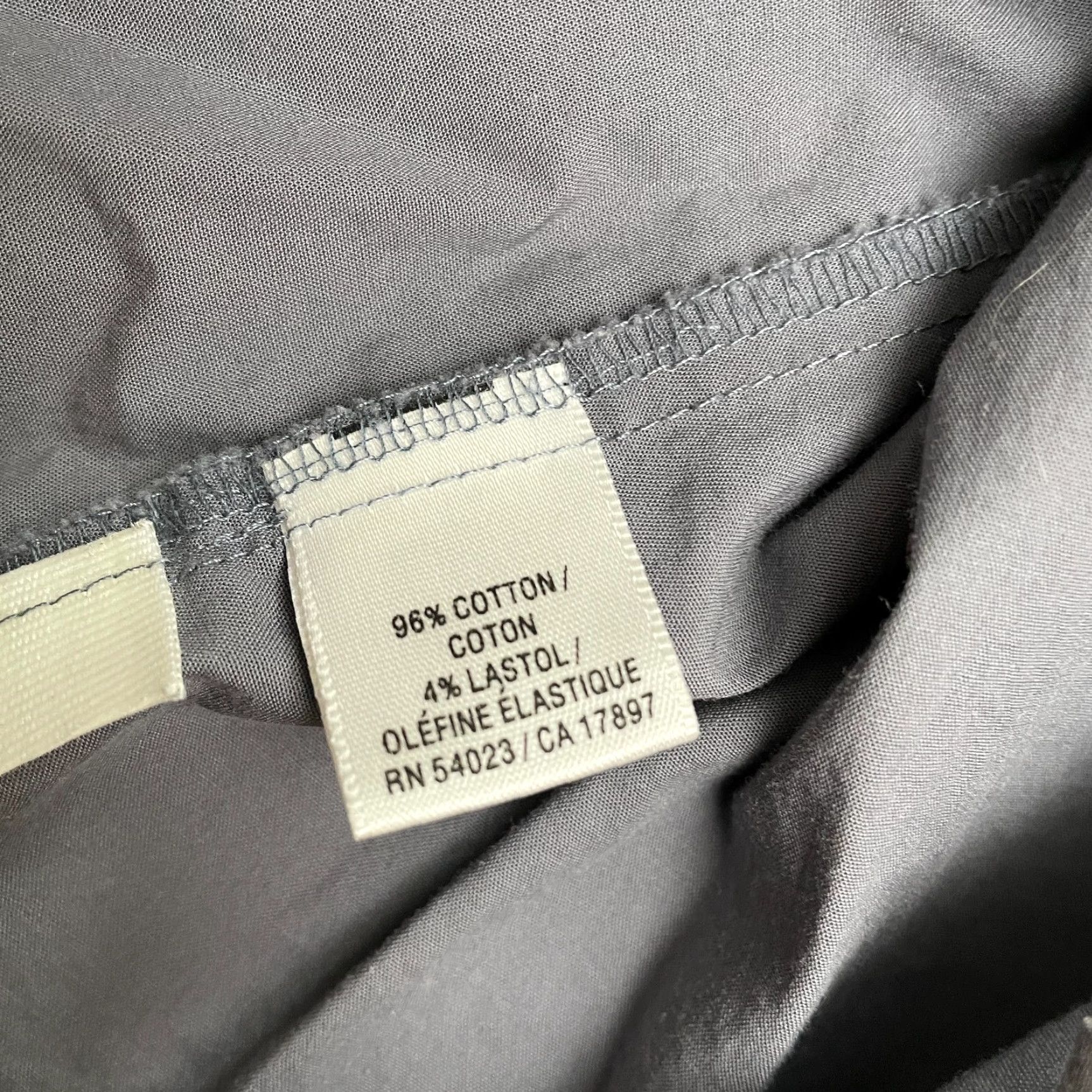 Old Navy Old Navy Dress Shirt Mens L Slim Dark Gray Long Sleeve Button-Down Work Shirt Size 42R - 5 Thumbnail