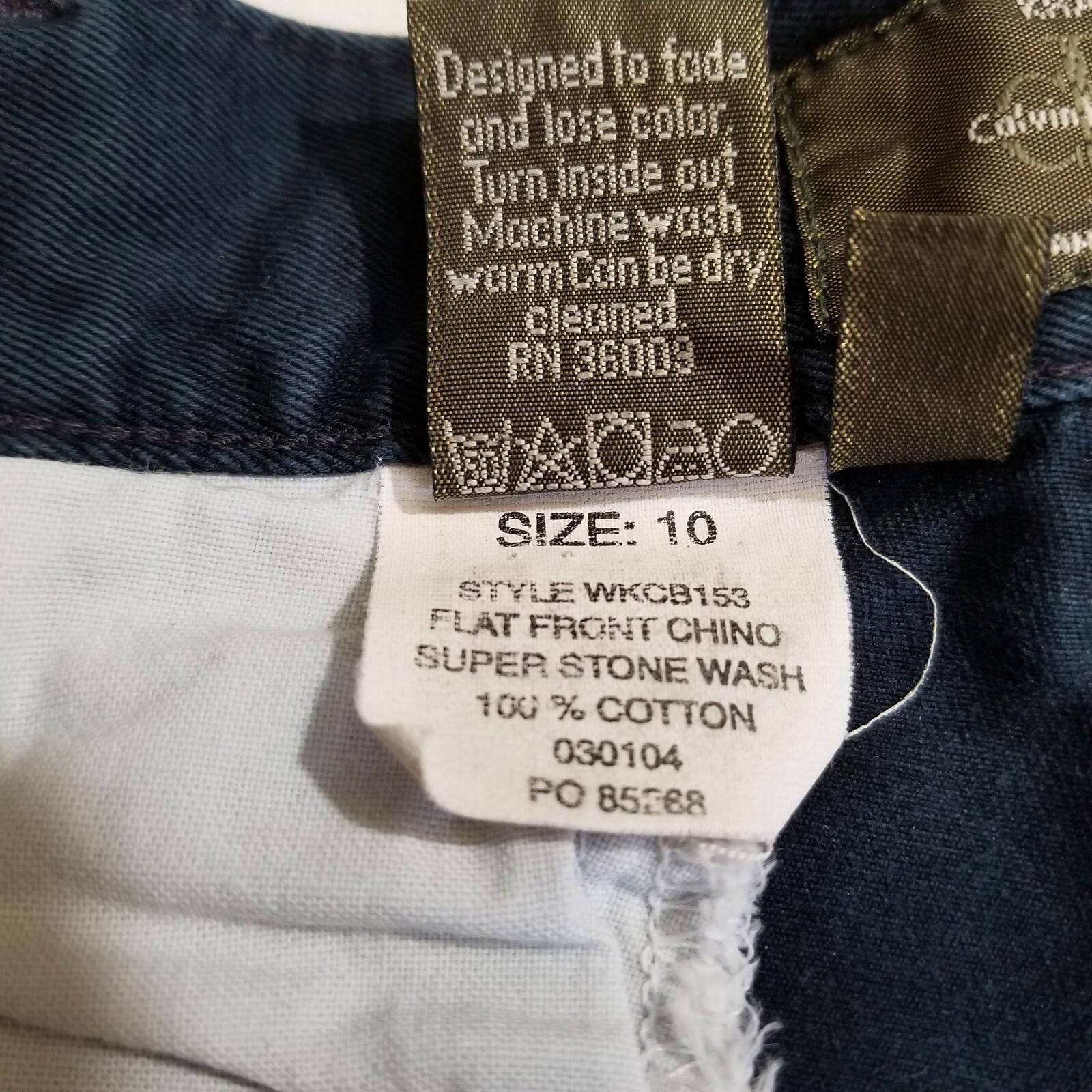 Calvin Klein Calvin Klein Flat Front Navy Blue Khakis Size 10 Size ONE SIZE - 5 Thumbnail