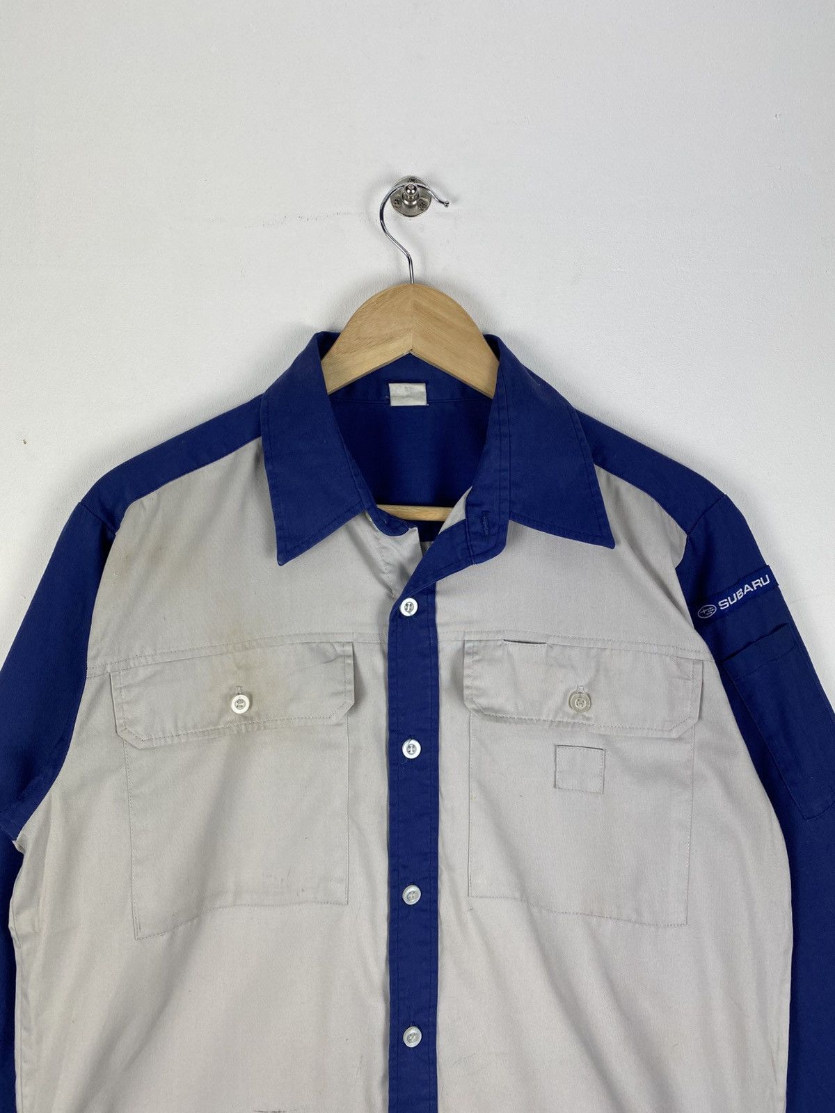 Japanese Brand Vintage Subaru Flannel Japan Manufactory Worker Shirt Size US L / EU 52-54 / 3 - 7 Thumbnail