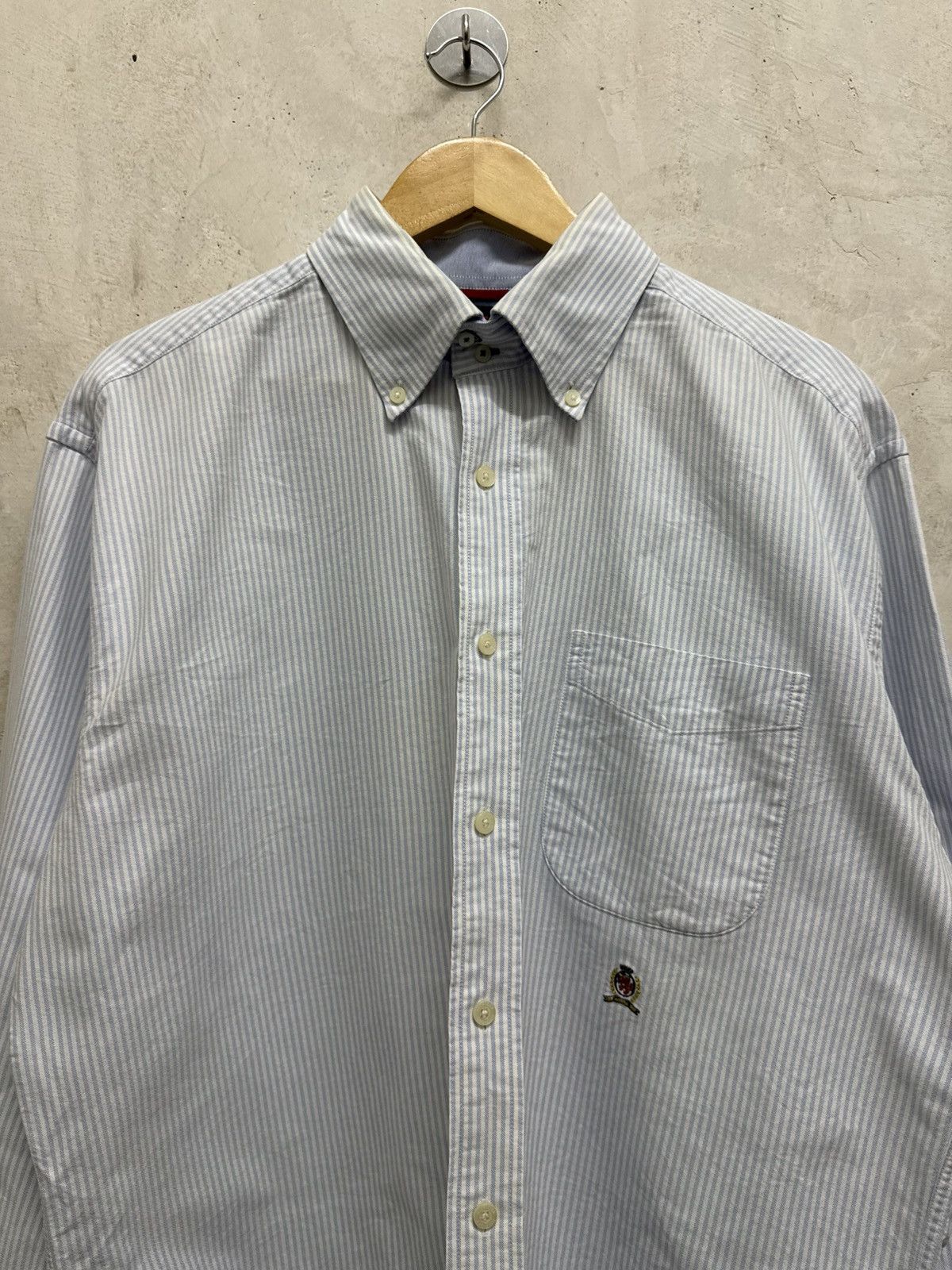 Tommy Hilfiger Vintage Tommy Hilfiger Stripe Shirt Size US L / EU 52-54 / 3 - 2 Thumbnail