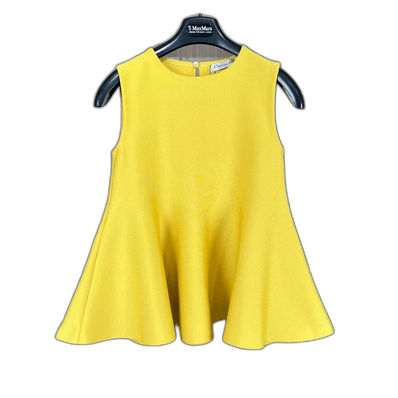 Dior Dior Dior Sleeveless Dress in Bright Yellow Color-2507 Size S / US 4 / IT 40 - 1 Thumbnail