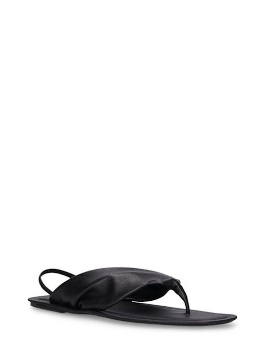 Loulou de Saison o1s22i1n1024 Zila Thong Sandals in Black Size US 7 / IT 37 - 3 Thumbnail