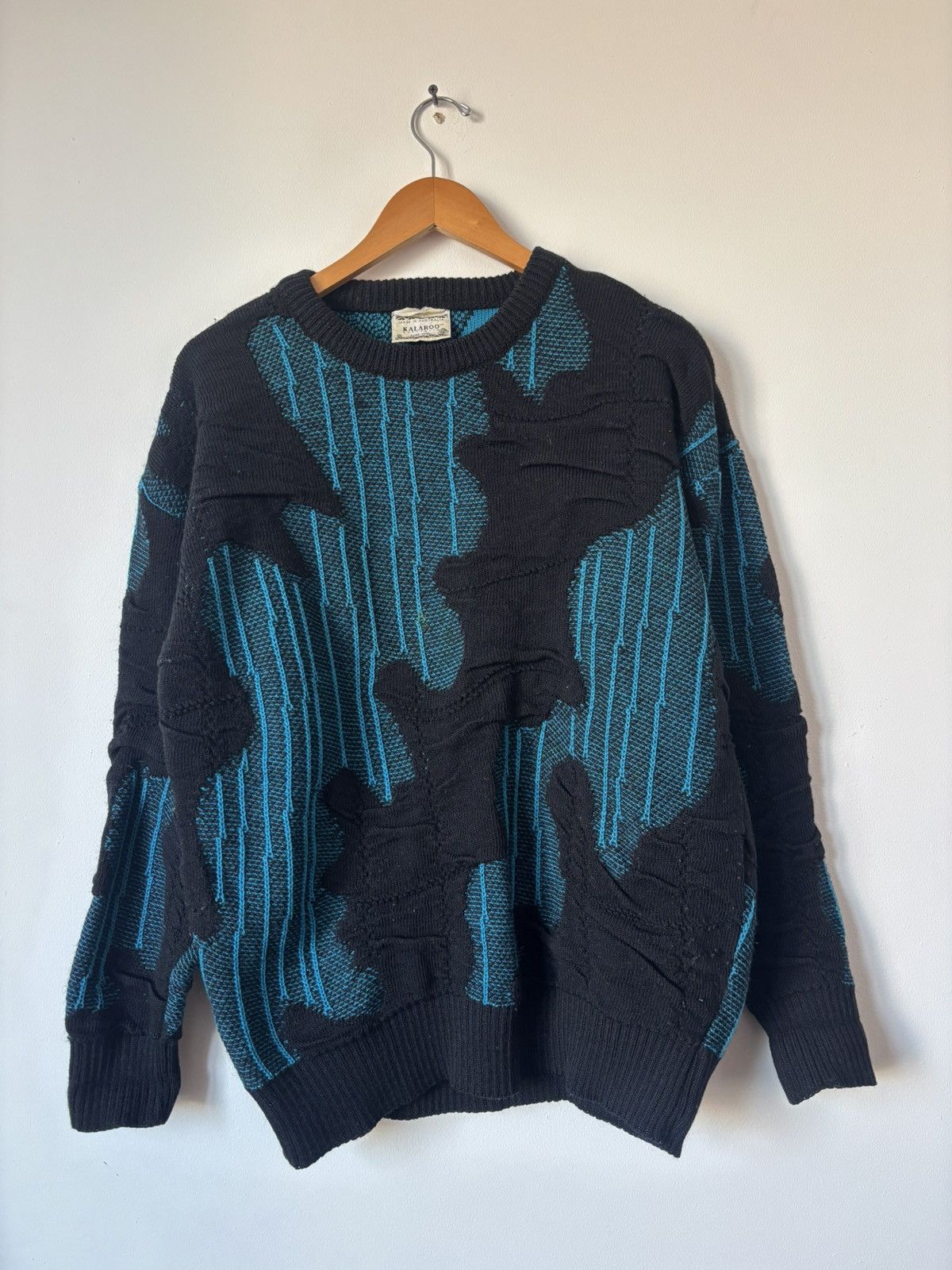Other Kalaroo Australian Wool Sweater Black & Blue Small S Coogi Size US S / EU 44-46 / 1 - 1 Thumbnail