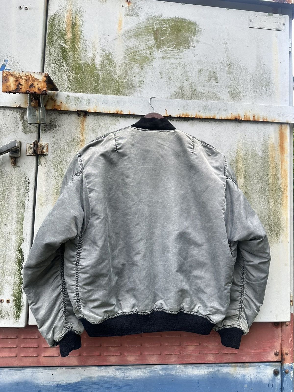Vintage 🪖Vintage Faded Phantom MA-1 Man Intermediate Bomber Jacket Size US M / EU 48-50 / 2 - 8 Thumbnail