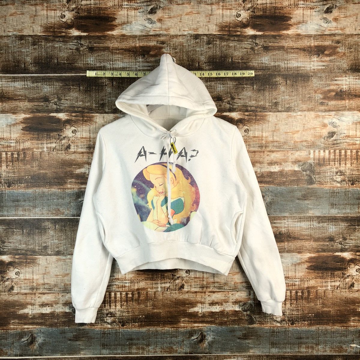 Japanese Brand DL Alice In Wonderland Darkweb A-HA croptop Hoodie #A2513 Size S / US 4 / IT 40 - 1 Thumbnail