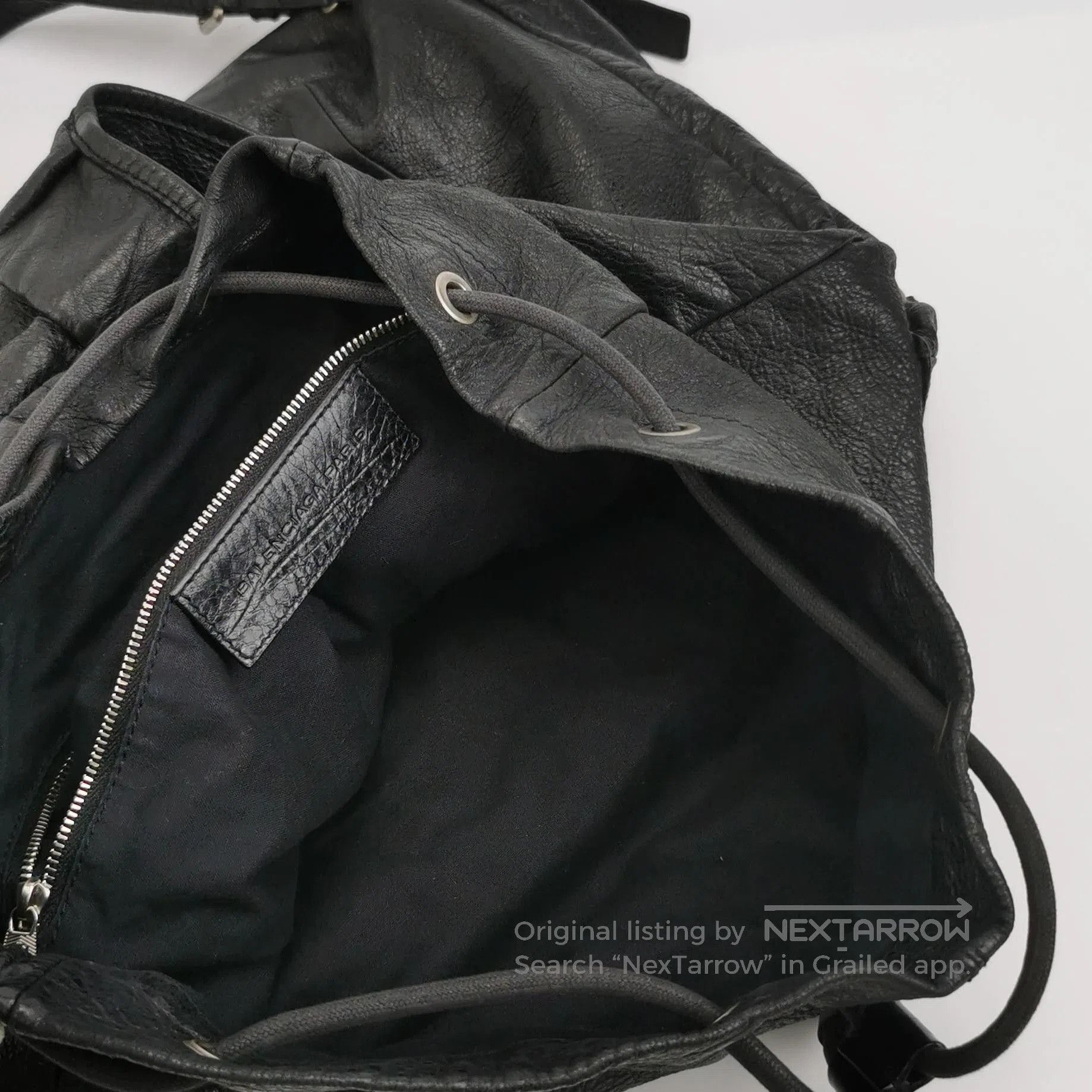 Balenciaga Balenciaga Black Leather Flap Backpack. Size ONE SIZE - 7 Thumbnail