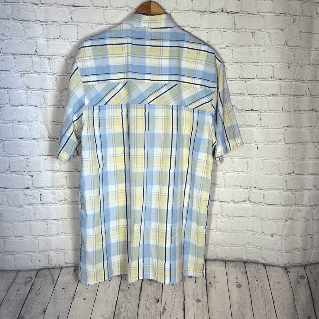 Gramicci Gramicci Shirt Button-Down Short Sleeve Mens XL Plaid Blue White Multicolor Size US XL / EU 56 / 4 - 3 Thumbnail