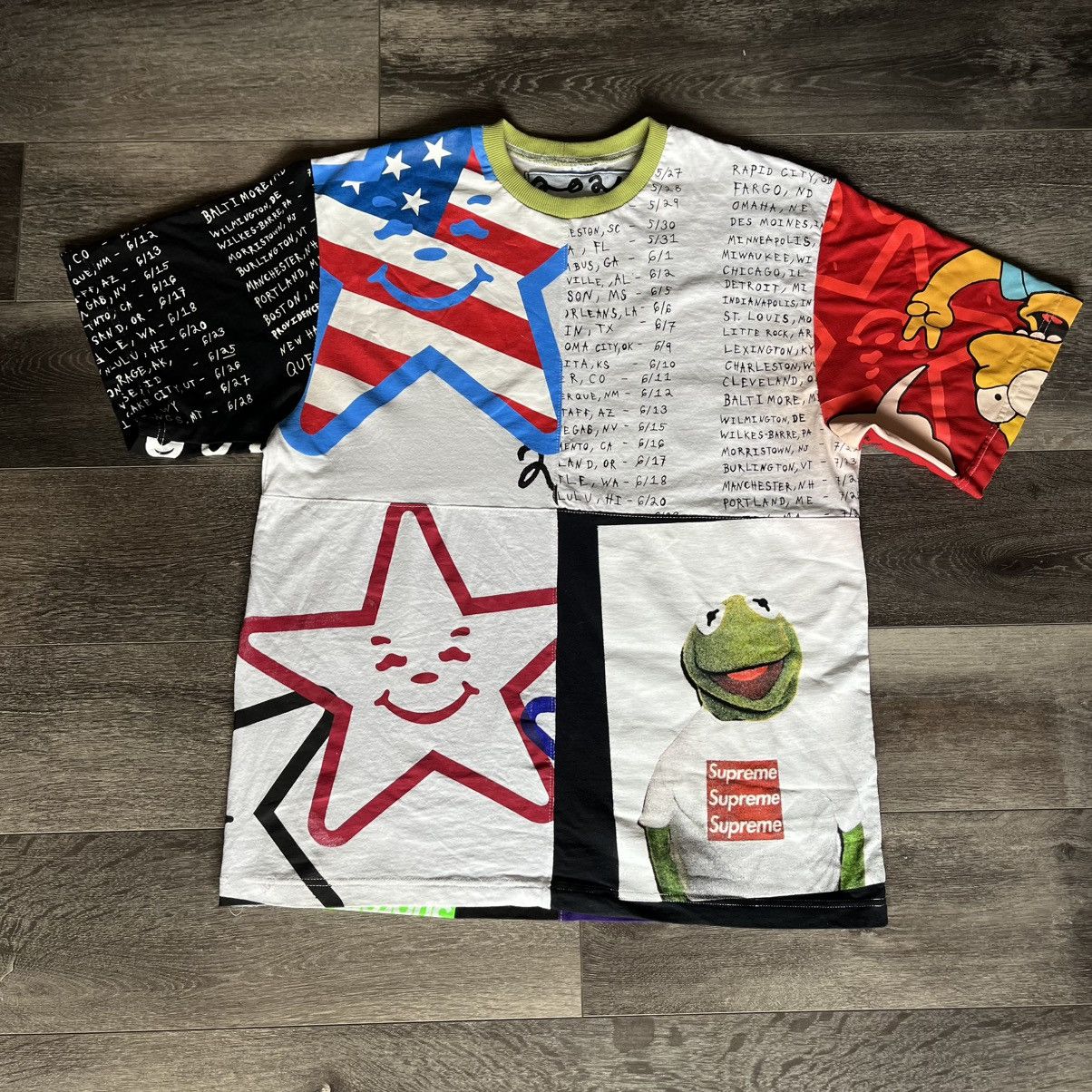 Asspizza Asspizza Patchwork Panel Multi Logo Tee Shirt 2024 Size US L / EU 52-54 / 3 - 1 Thumbnail