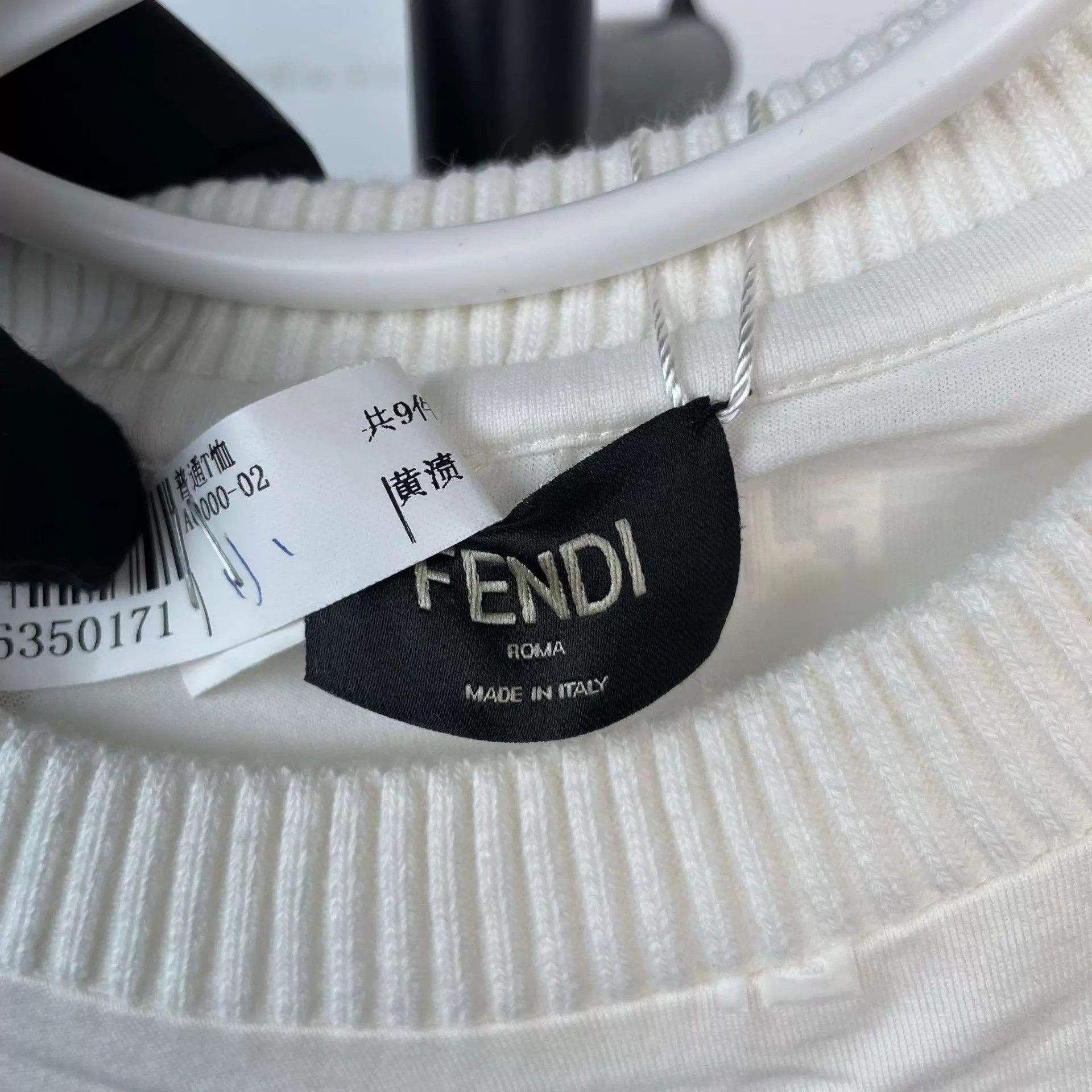 Fendi Fendi FF Print Short Sleeve White M Size US M / EU 48-50 / 2 - 3 Thumbnail