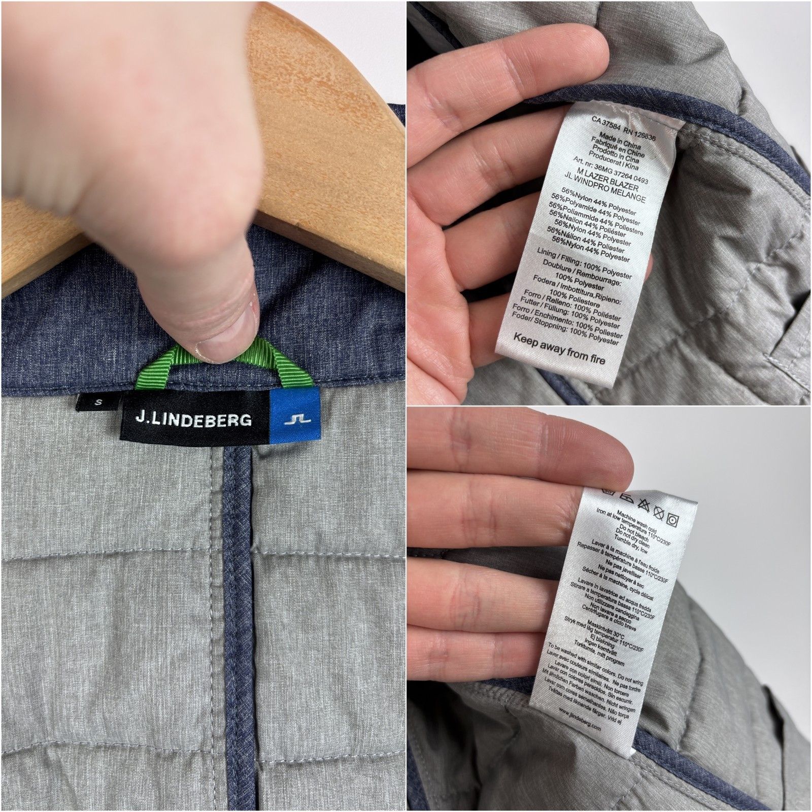 J.Lindeberg J.Lindeberg JL Lazer Blazer Quilted Windpro Jacket Slim S Size US S / EU 44-46 / 1 - 9 Thumbnail