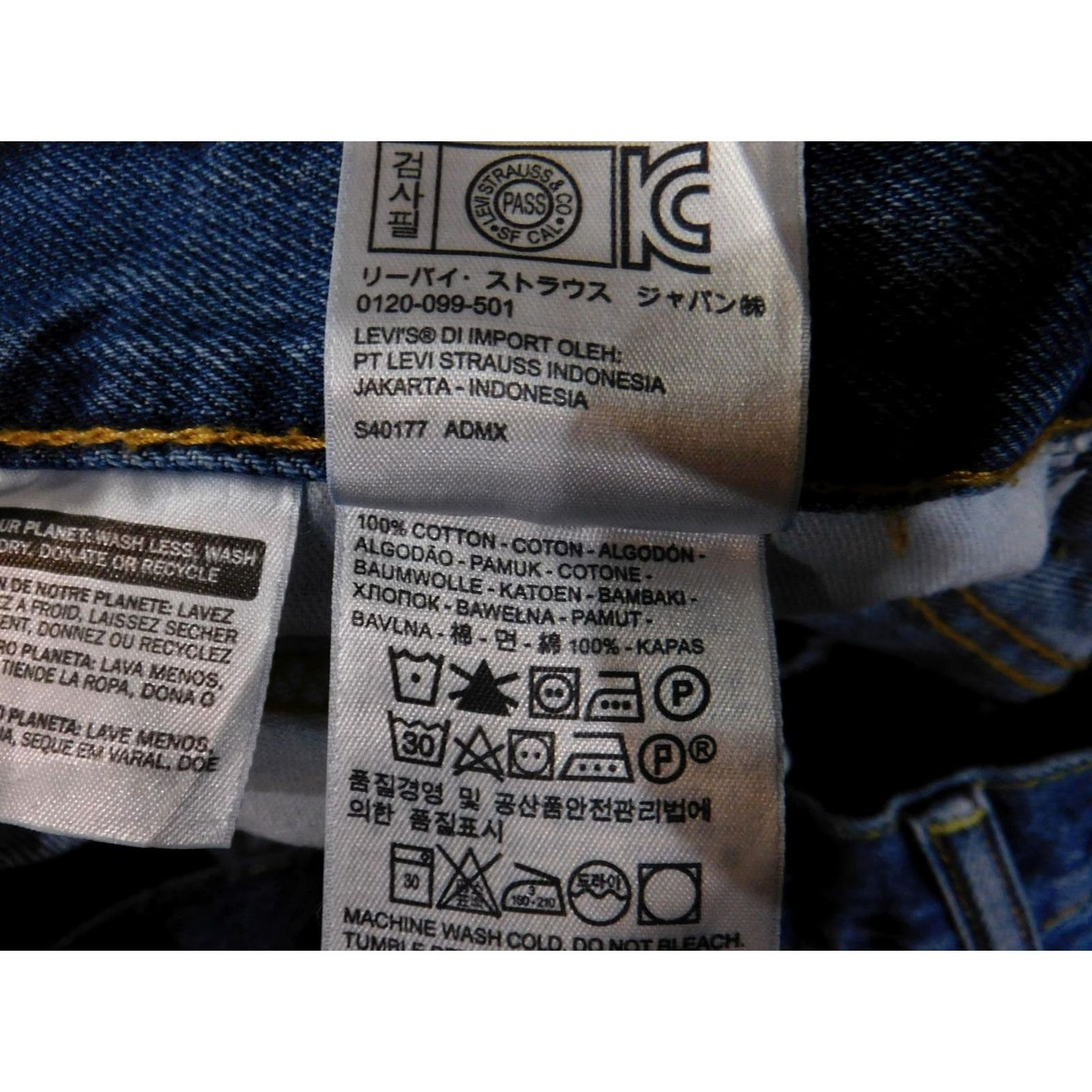 Levi's Levi's 550 Jeans Mens 40x30 Blue Relaxed Tapered Fit Denim 100% Cotton Pants Size US 40 / EU 56 - 7 Thumbnail
