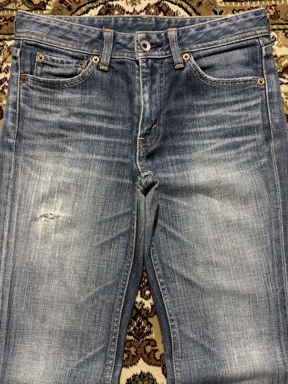Levi's Y2k Levis Flared Faded Distressed Jeans Size US 28 / EU 44 - 5 Thumbnail