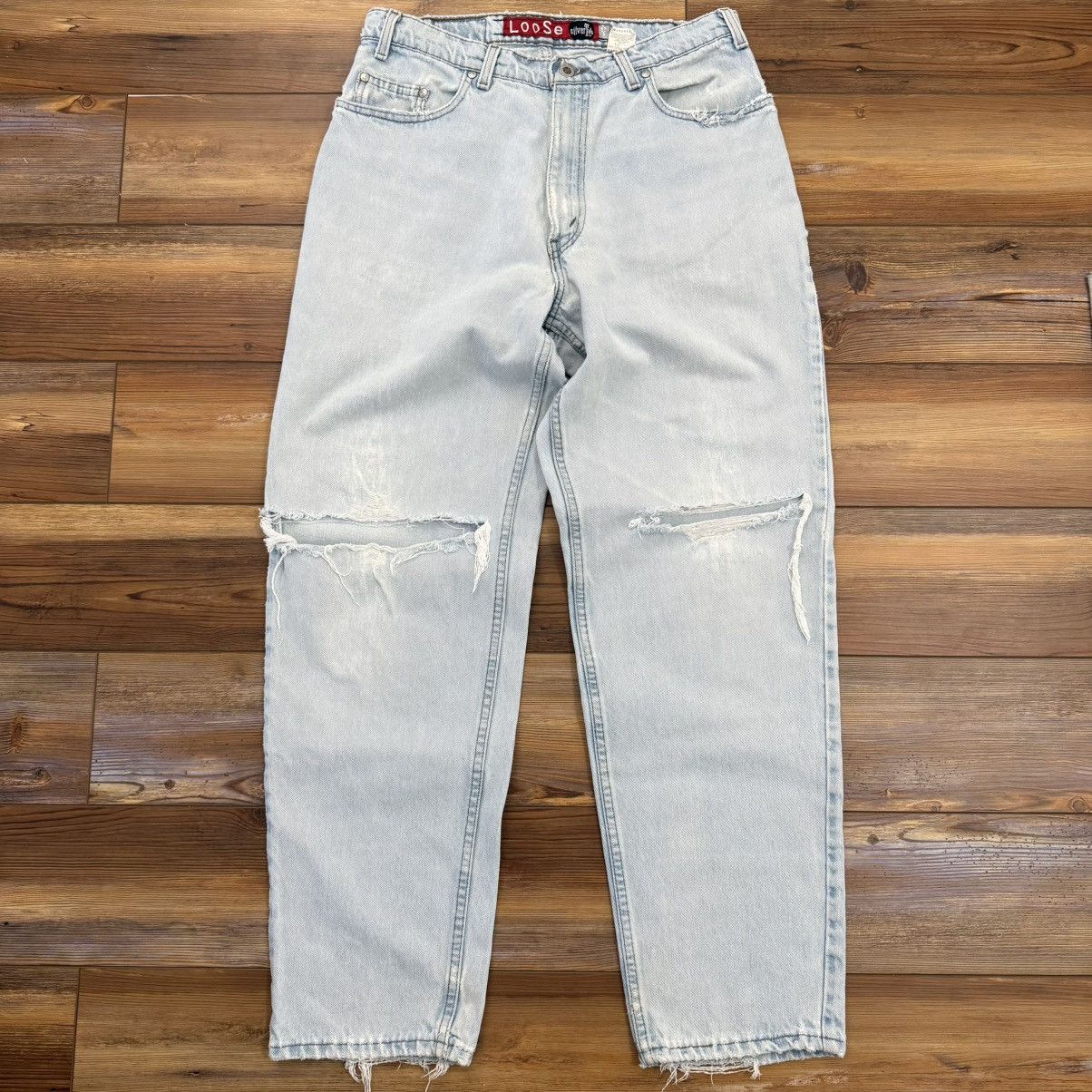 Levi's Vintage Levi’s Blue Silvertab Loose Denim Jeans Skate Size US 32 / EU 48 - 2 Thumbnail