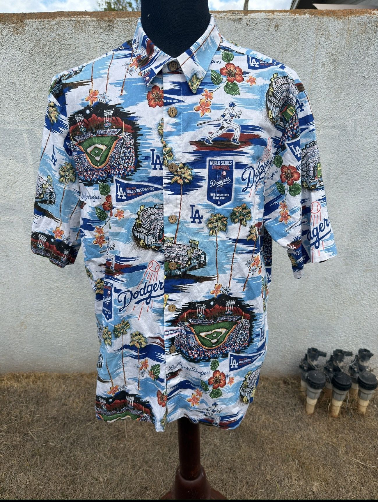 Reyn Spooner Reyn Spooner Aloha LA Dodgers MLB Baseball Men's XXL Size US XXL / EU 58 / 5 - 1 Thumbnail