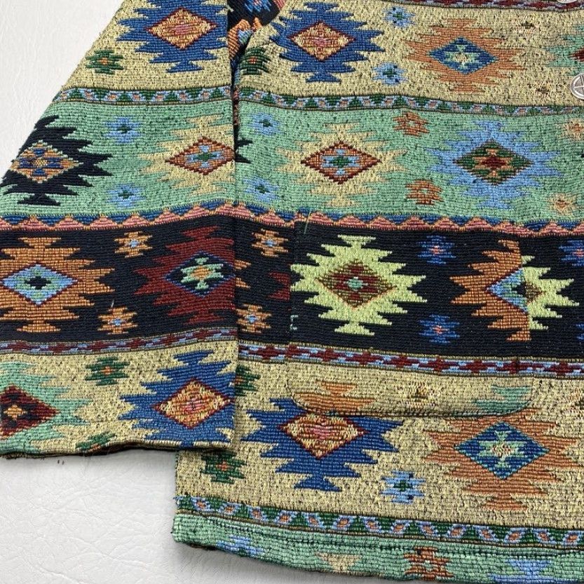 Vintage VINTAGE Jane Ashley Womans Medium Casual Lifestyle Southwestern Aztec Tapestry Jacket Size M / US 6-8 / IT 42-44 - 3 Thumbnail