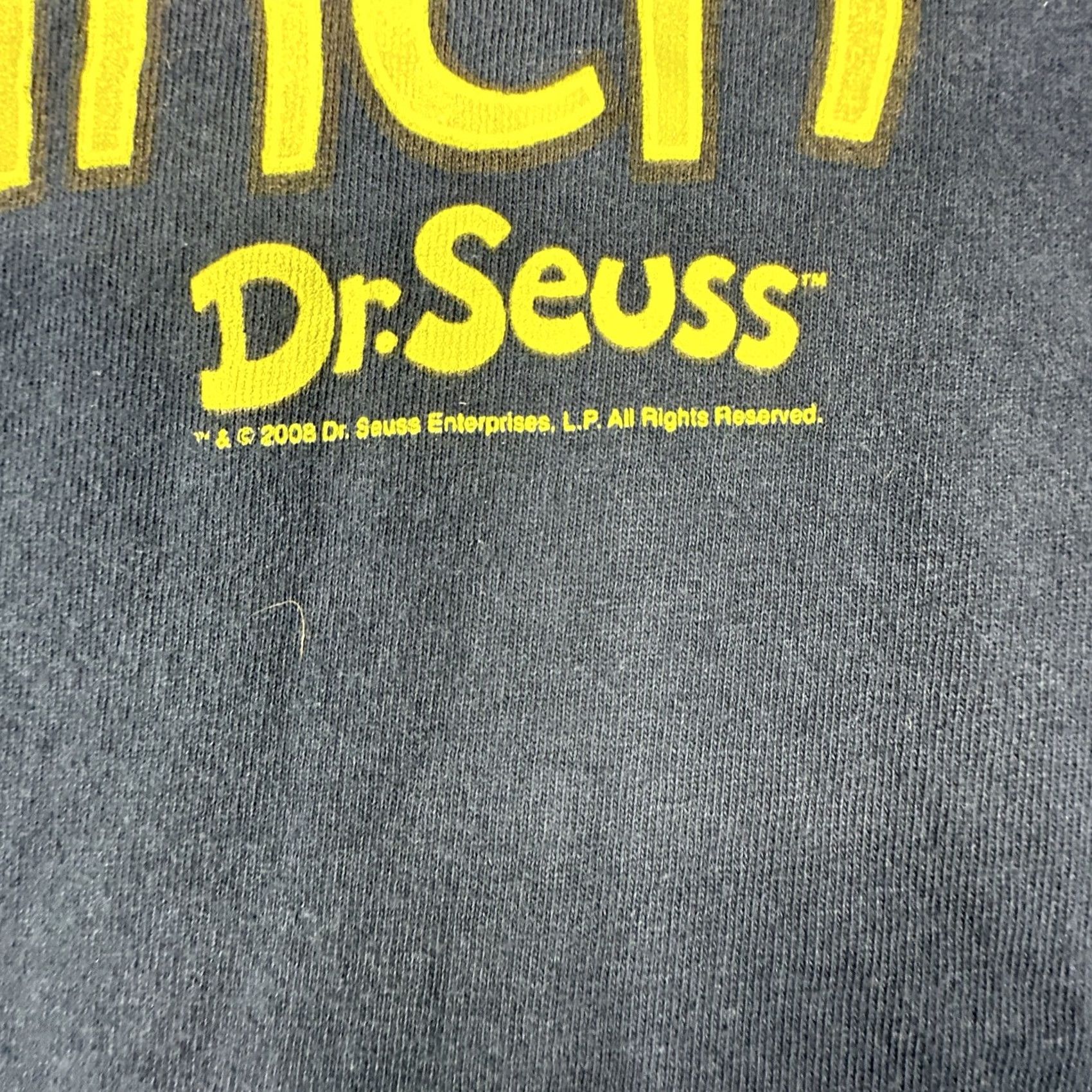Vintage Dr Seuss Graphic T-Shirt Navy 2XL XL? You're A Sly One Mister Grinch 2008 Y2K Size US XXL / EU 58 / 5 - 6 Thumbnail
