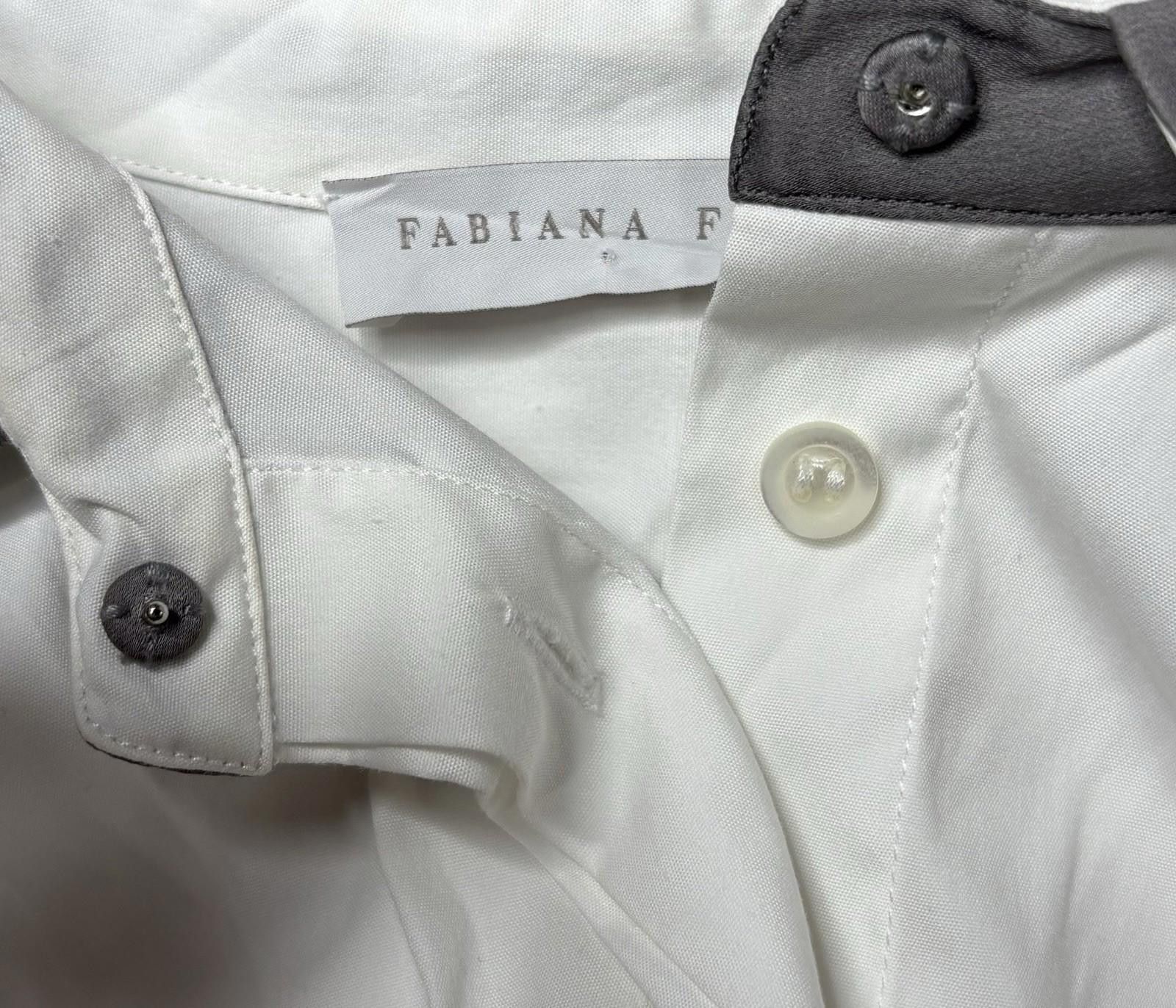 Other Fabiana Filippi Top Womens 14 L Cotton Stretch Silk Satin Size L / US 10 / IT 46 - 5 Thumbnail