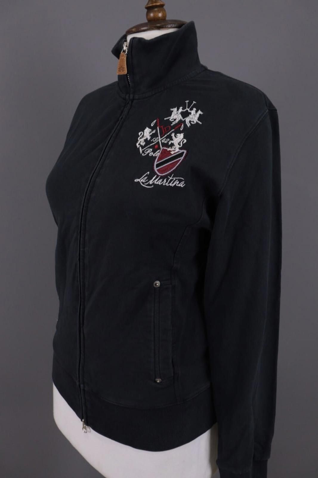 La Martina La Martina Jodhpur Black Polo Activewear Jacket Size 4 Size S / US 4 / IT 40 - 8 Thumbnail