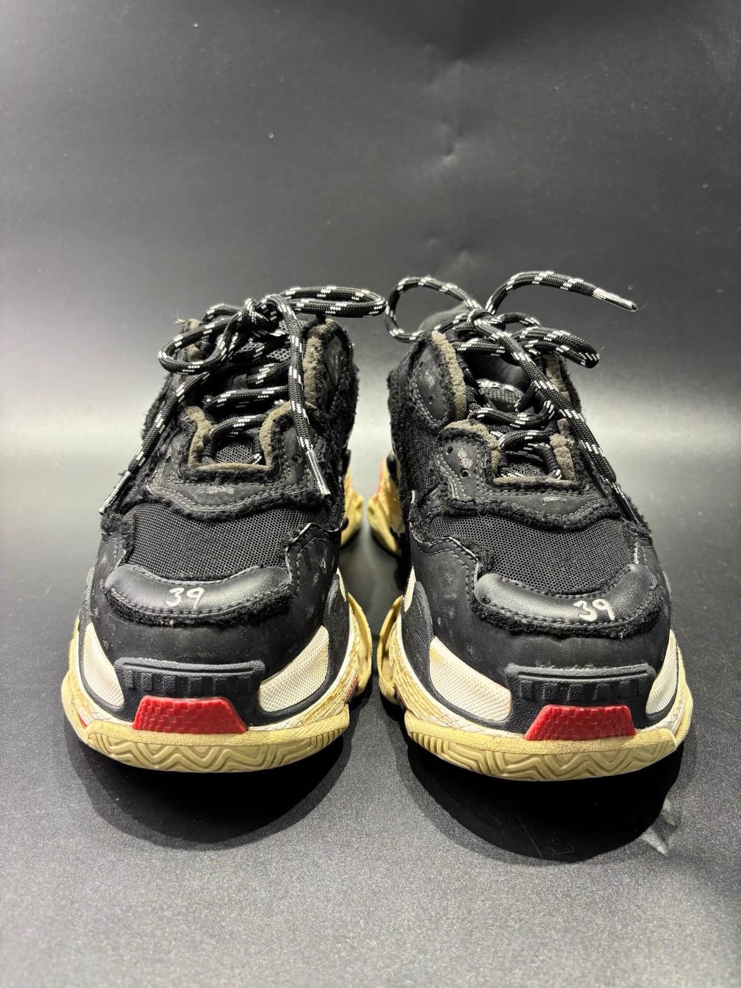 Balenciaga Balenciaga Triple S Distressed Dad Shoes K36 Size US 9 / IT 39 - 2 Thumbnail