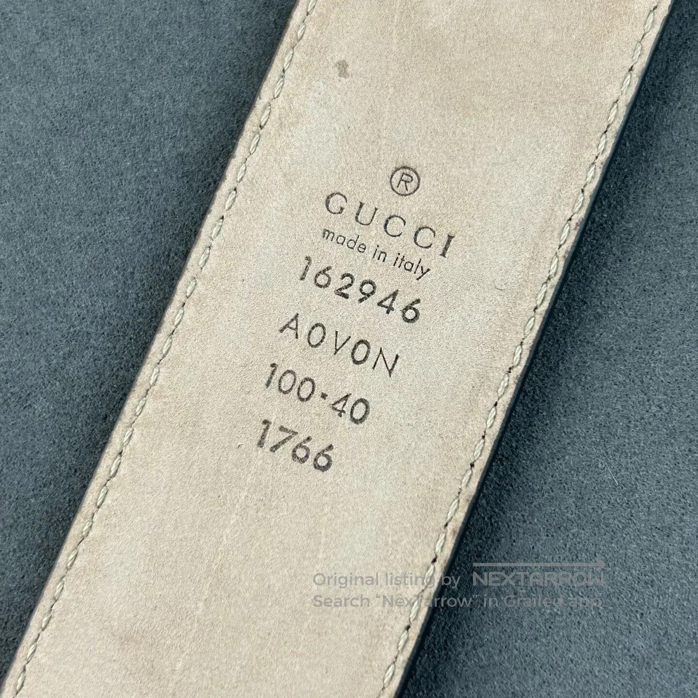 Gucci Gucci Monogrammed Leather Belt in Great Condition. Size ONE SIZE - 4 Thumbnail