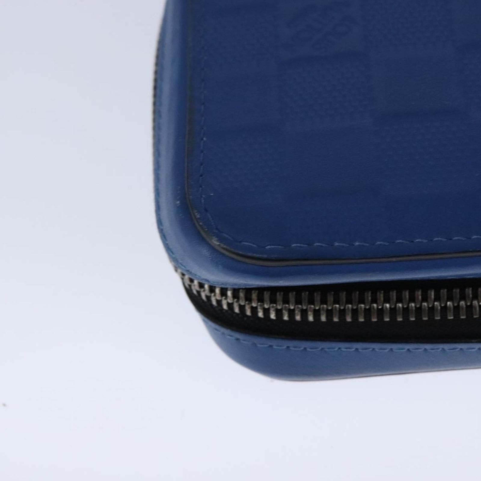 Louis Vuitton Zippy Wallet Damier Ebene Blue