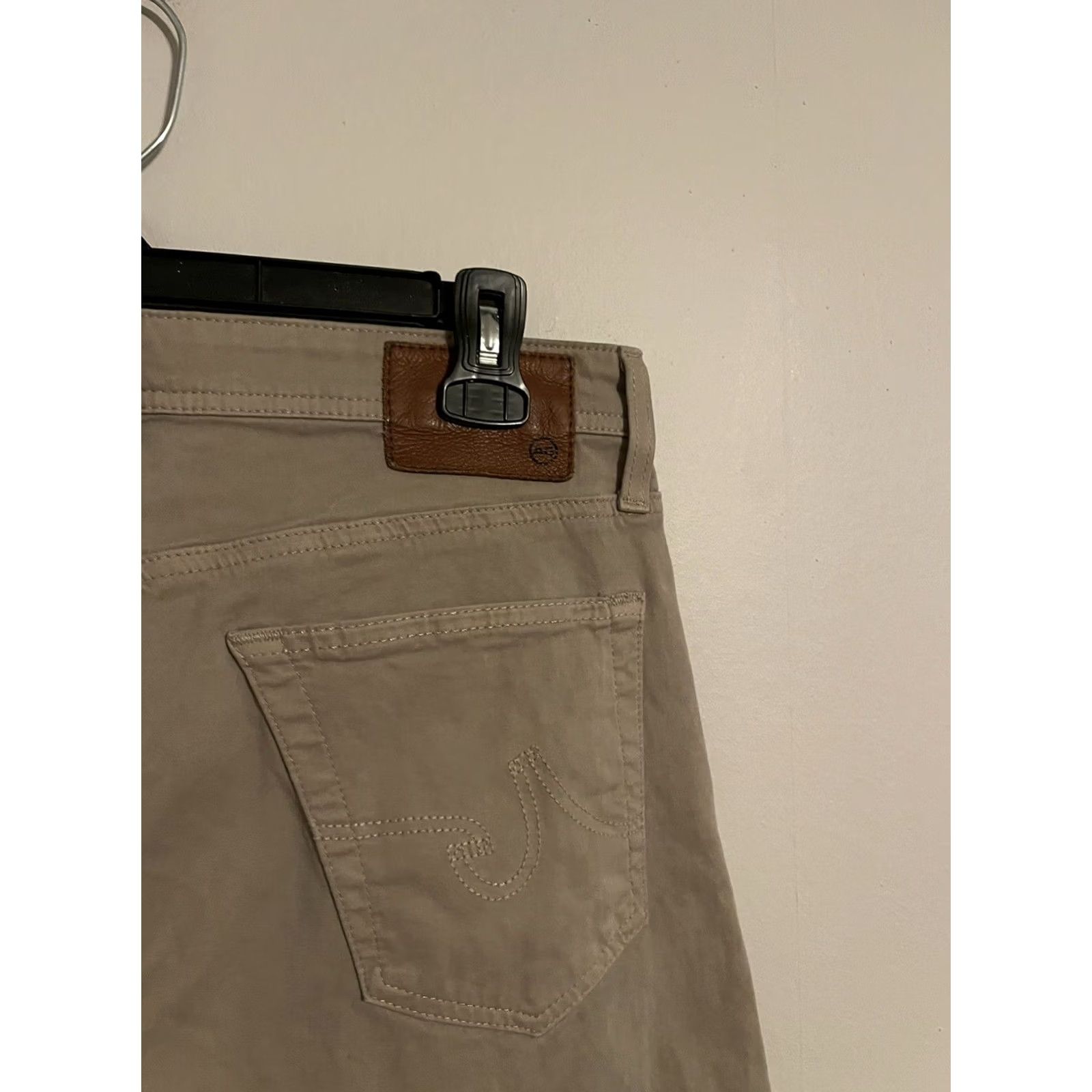 Vintage AG Adriano Goldschmied Pants Chino Khaki Men's 30x32 Tailored Leg Size US 31 - 4 Thumbnail
