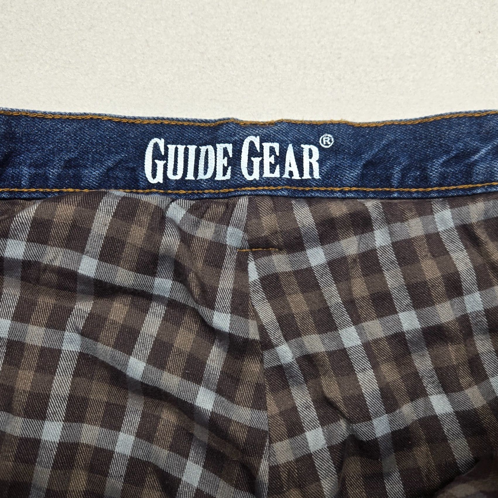 Denime Guide Gear Jeans Denim Blue Flannel-Lined Regular Fit 42x29 Men’s Jeans - 42 Regular Blue/Denim Pants with Belt Loops, 5-Pocket, Work/Outdoor Theme Size US 42 / EU 58 - 3 Thumbnail