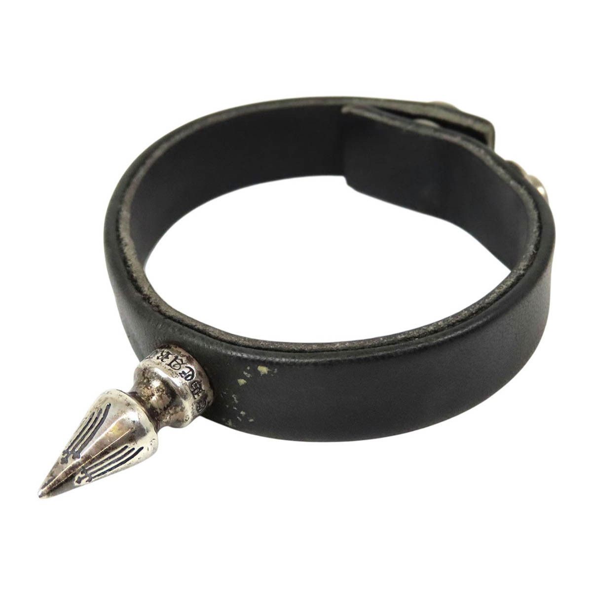 Chrome Hearts Chrome Hearts Leather Spikes Bracelet | Grailed