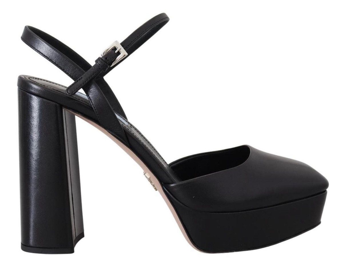 Prada Prada Capretto Patent Sandals Ankle Strap Heels Women's Size US 9 / IT 39 - 2 Thumbnail