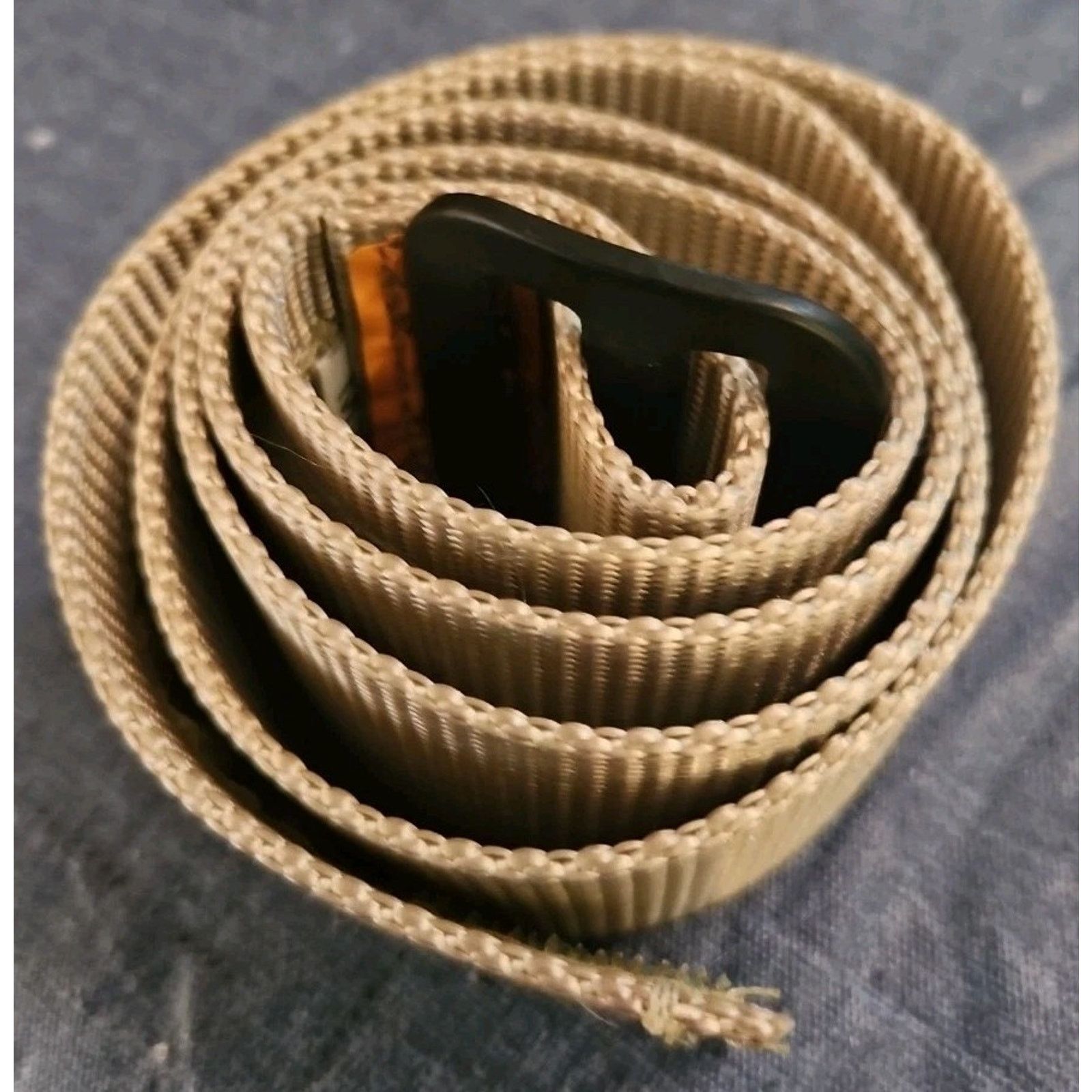 Other Khaki Web Belt 37.5 X 1.75" Fits 34" Buckle + Touch Fastener Size 34 - 2 Thumbnail