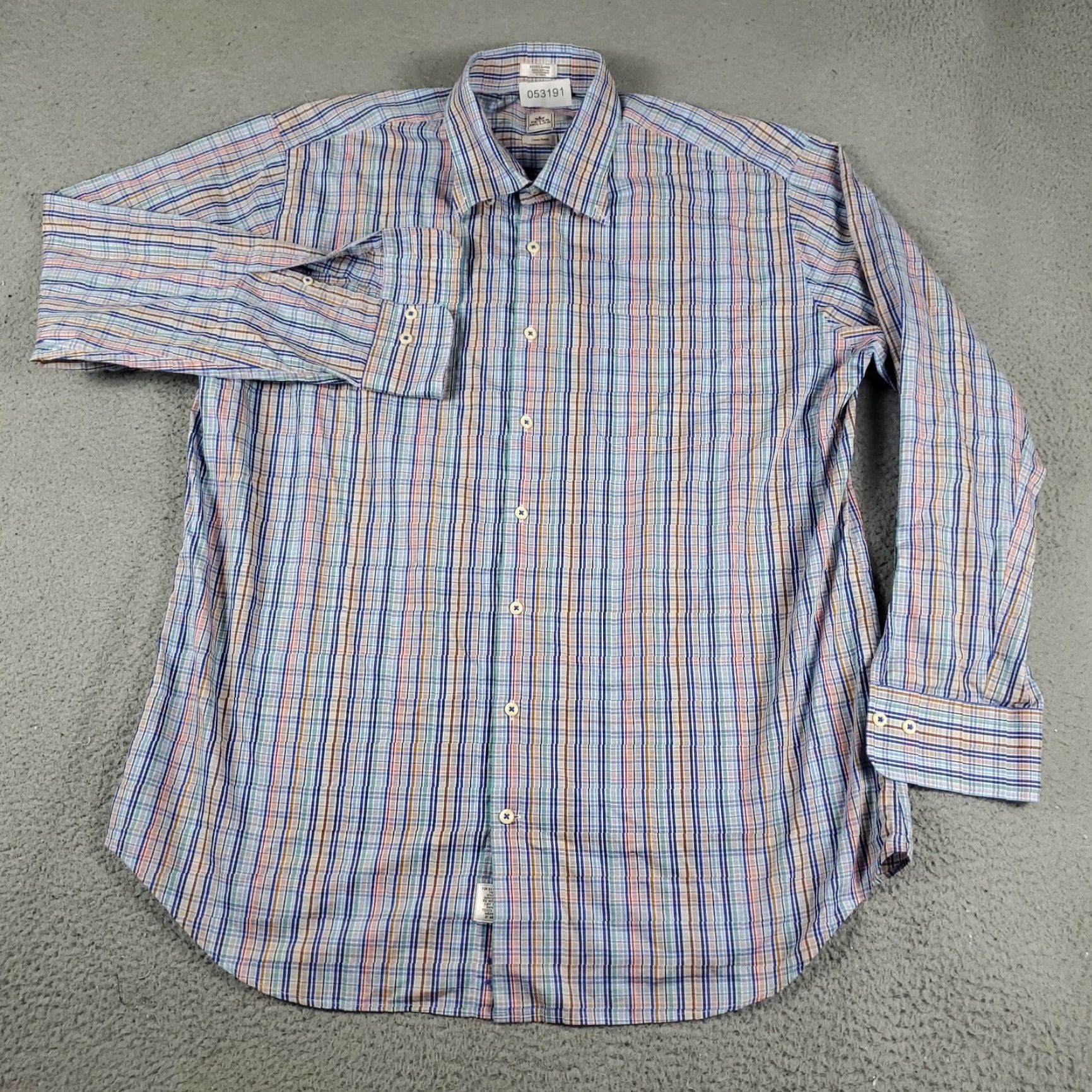 Ralph Lauren Ralph Lauren Polo Shirt Mens XL Blue Plaid Pony Short Sleeve Classic Preppy Shirt Size US XL / EU 56 / 4 - 2 Thumbnail