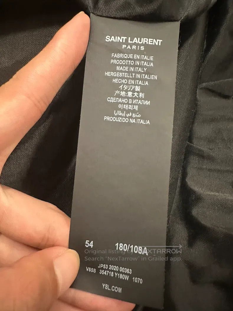 Saint Laurent Paris Saint Laurent Paris Autumn-Winter Black and White Classic Size US L / EU 52-54 / 3 - 3 Thumbnail