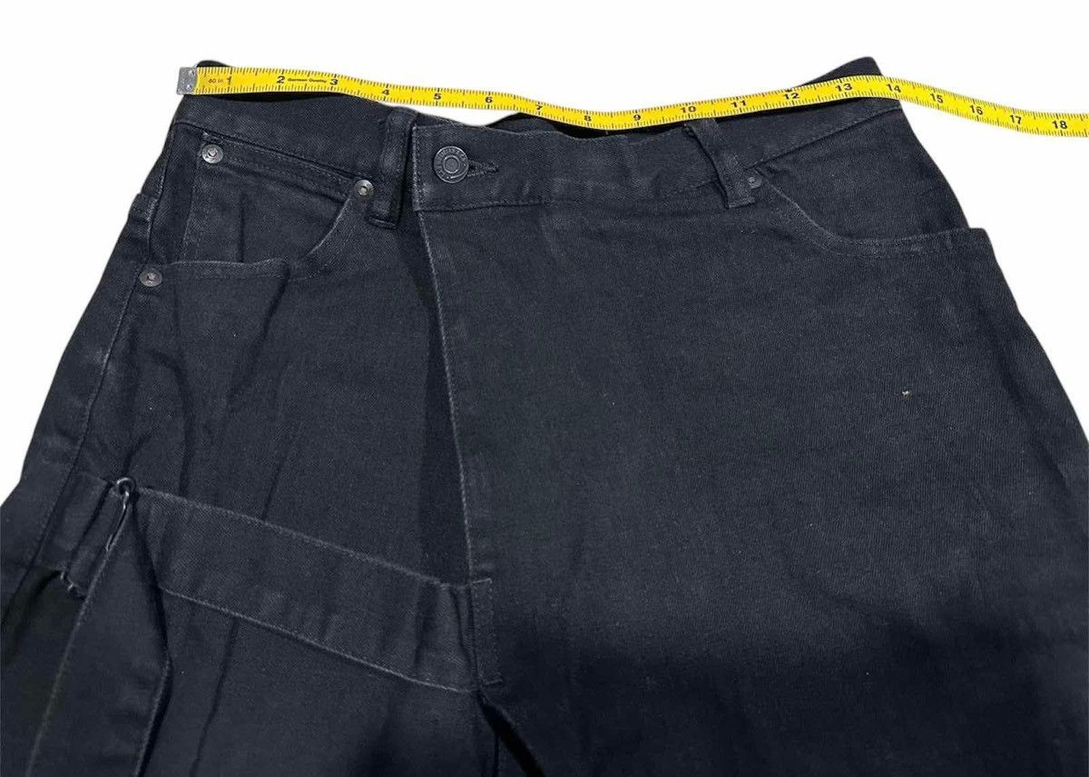 Japanese Brand × Lad Musician 🔥Y2K Archived Lad Musician Wrap Bondage Denim Black Size US 28 / EU 44 - 19 Thumbnail