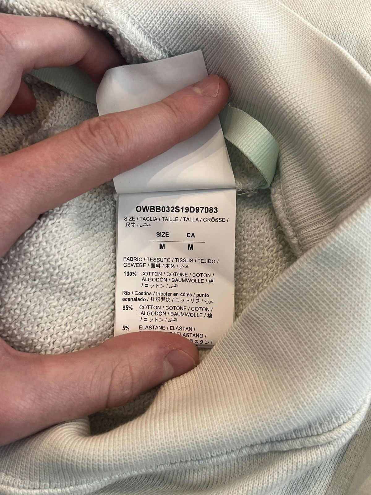 Off-White Cream Off-White Hoodie Size US M / EU 48-50 / 2 - 5 Thumbnail