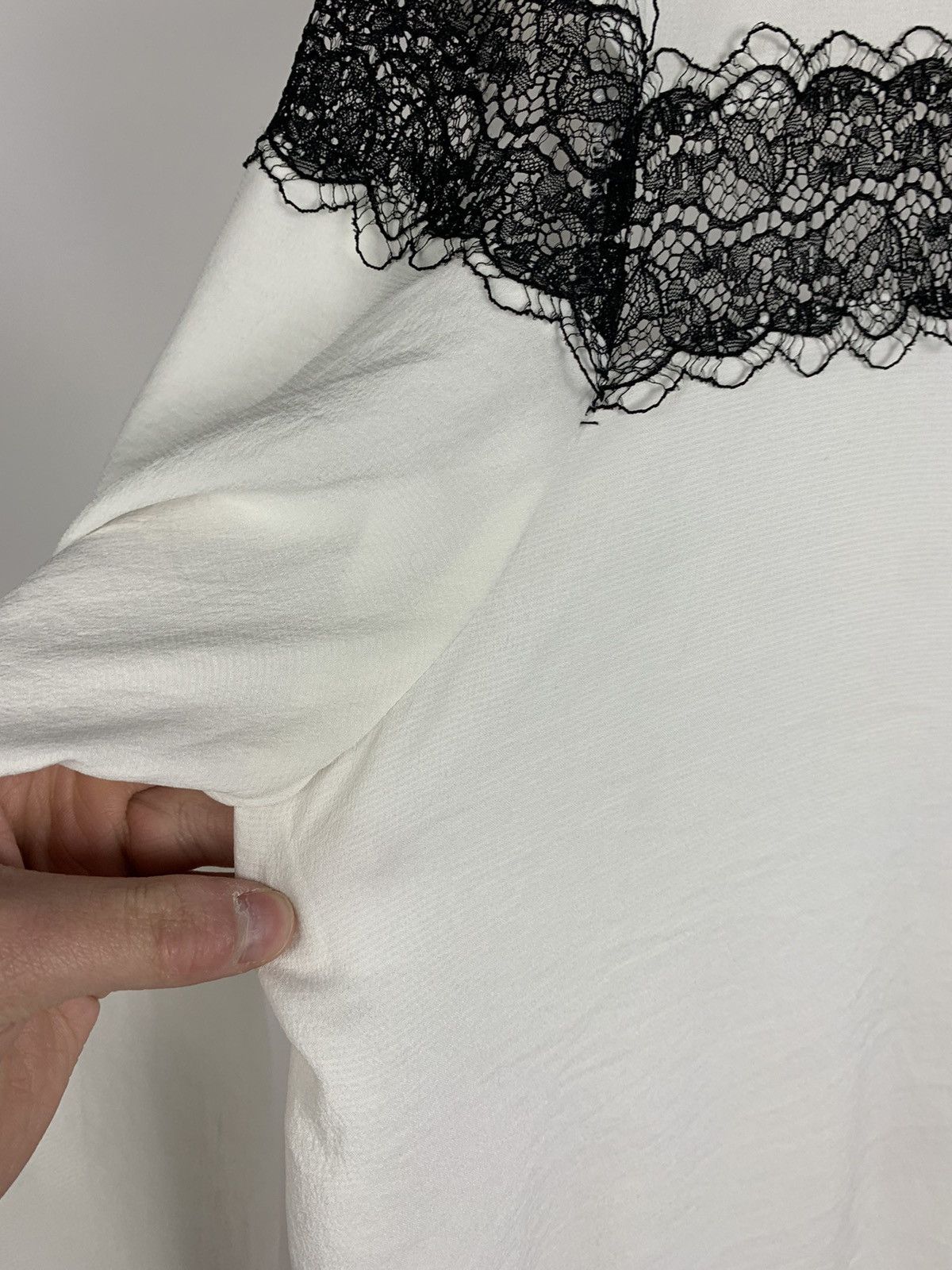 Maje Women’s Maje Crochet Blouse Shirt Long Sleeve Size 2 White Size XS / US 0-2 / IT 36-38 - 12 Thumbnail