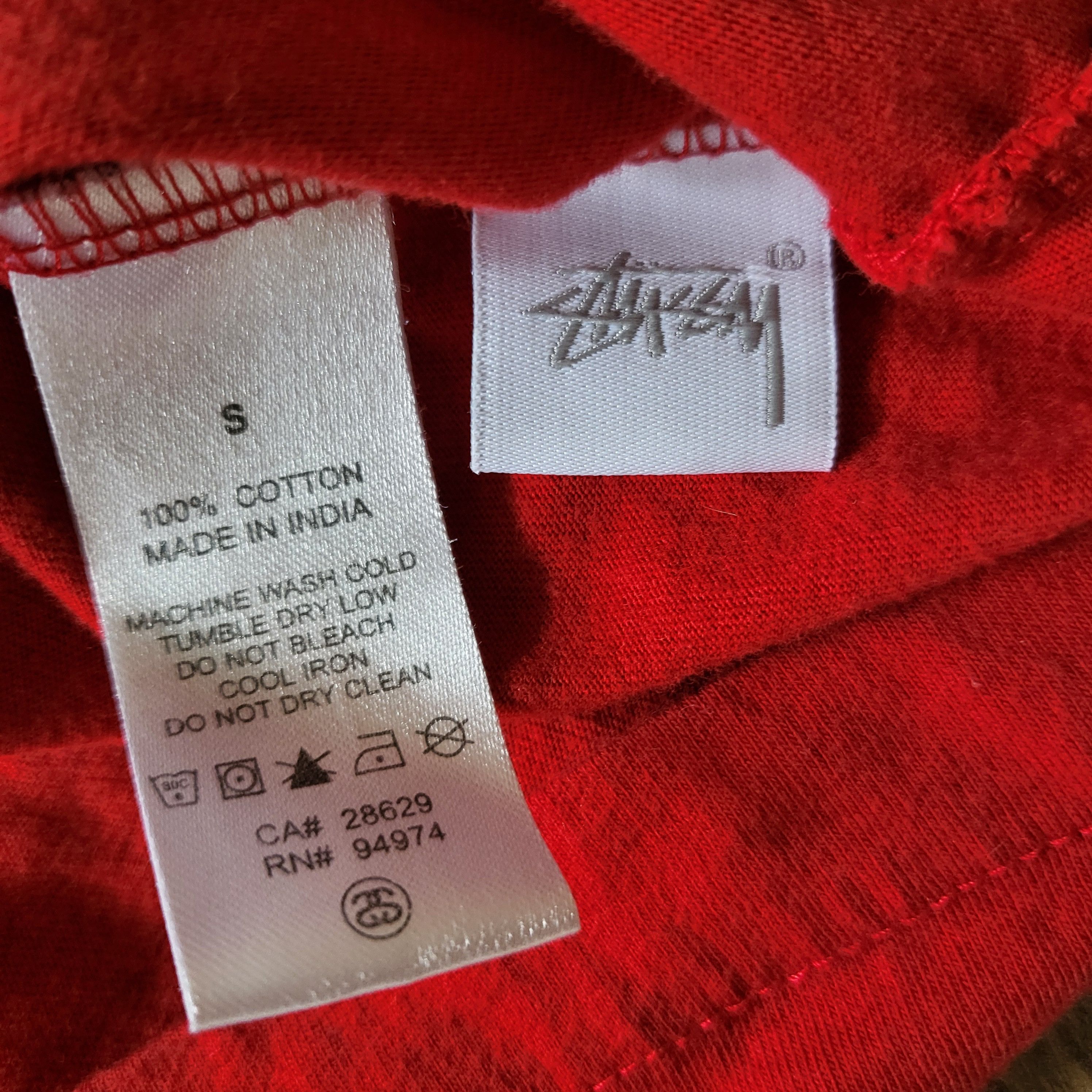 Stussy Stussy Spellout Tank Top, Men's Size Small, Red and White. Size US S / EU 44-46 / 1 - 7 Thumbnail