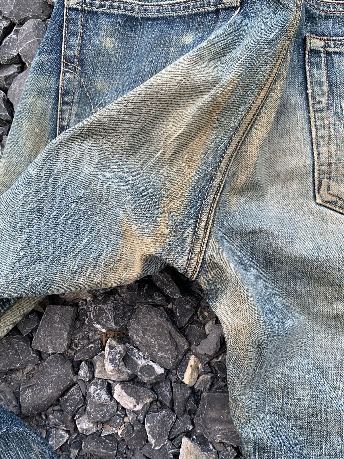Edwin VINTAGE EDWIN 505SXXX MUDWASH RUSTY &FADED DISTRESSED DENIM Size US 29 - 23 Thumbnail