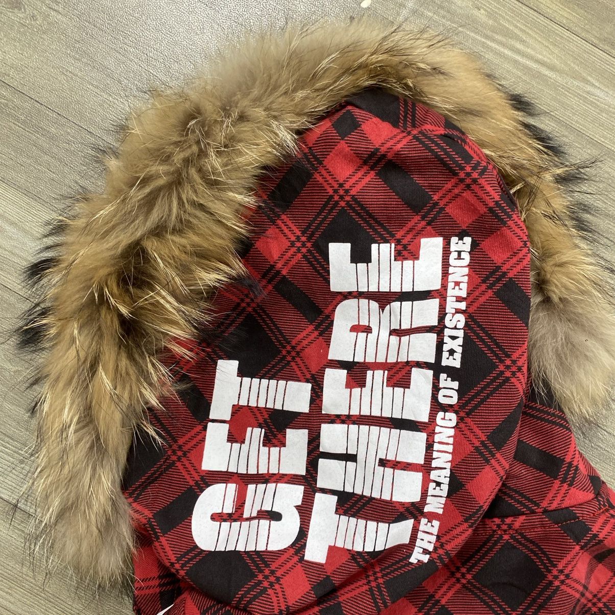 Le Grande Bleu (L.G.B.) 2000s Excuse Plaid Hysteric Glamour Lgb Style Zip Fur Hoodie Size US XXL / EU 58 / 5 - 16 Thumbnail