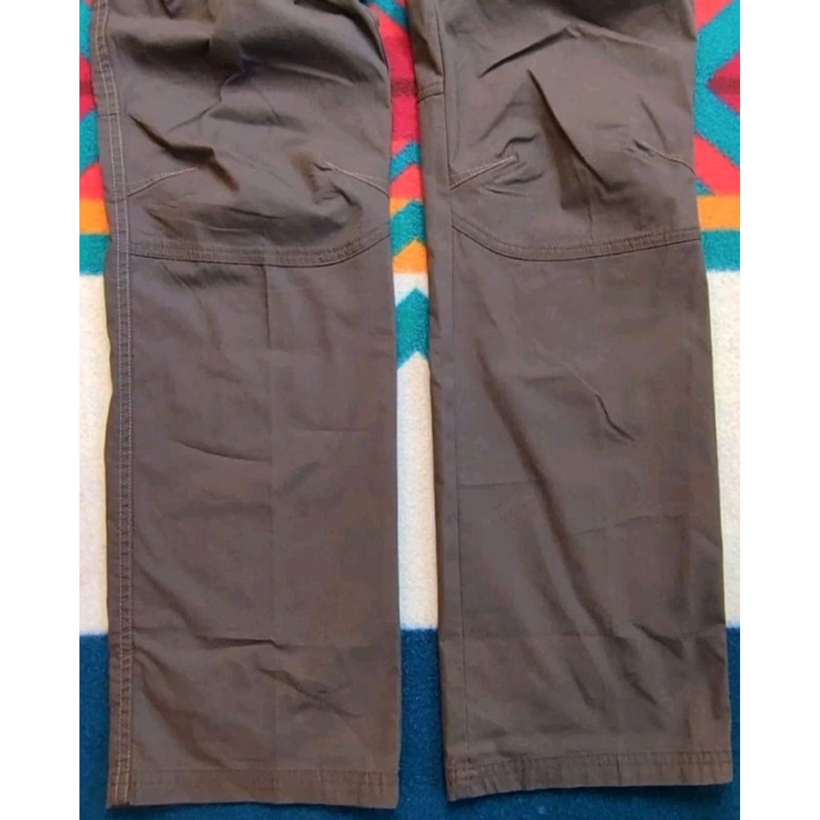 Vintage TK Flex Rise Pants 34x36 Utility Workwear Dark Brown Outdoor Pants Mens Size US 34 / EU 50 - 3 Thumbnail